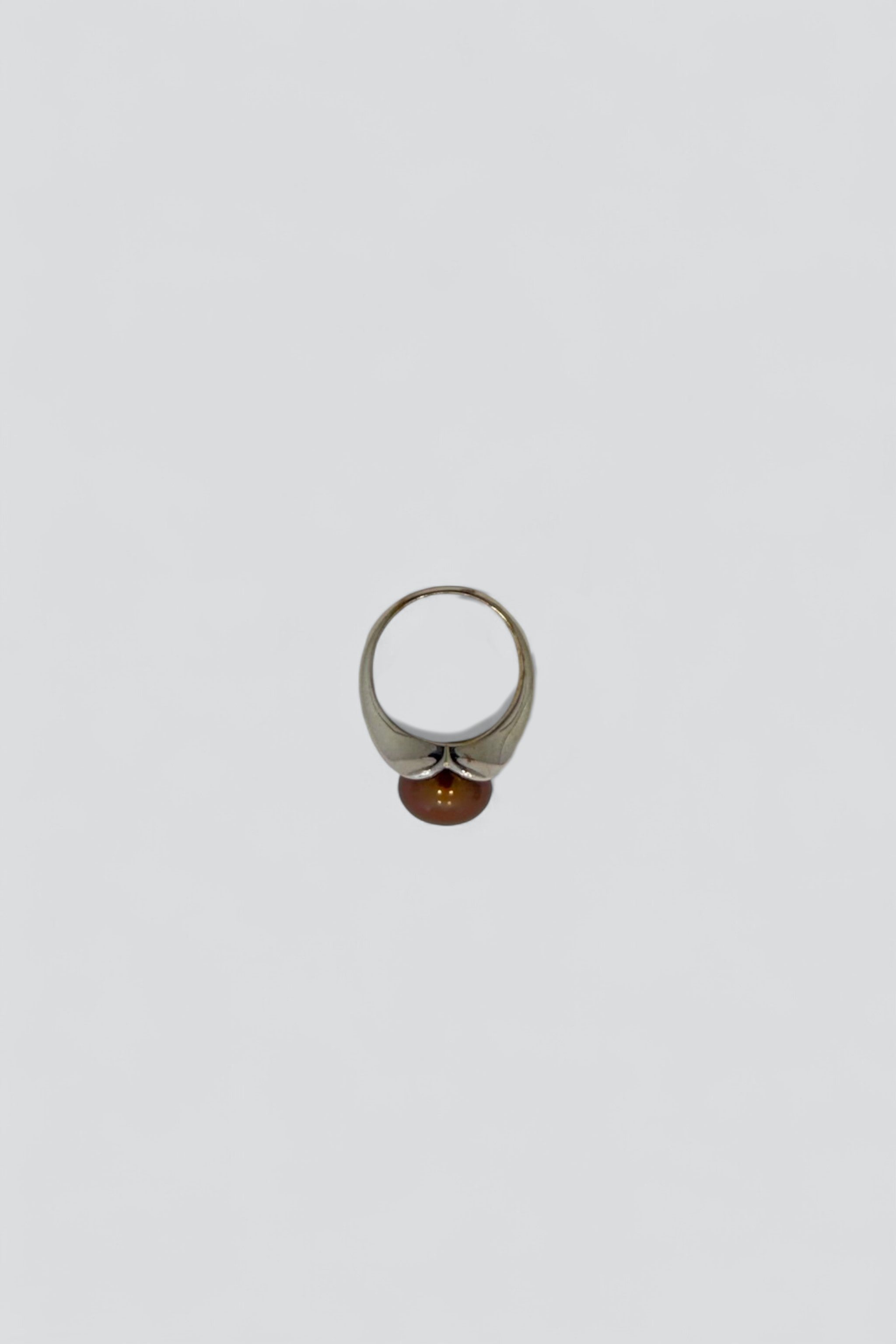 Sterling Silver Brown Pearl Ring