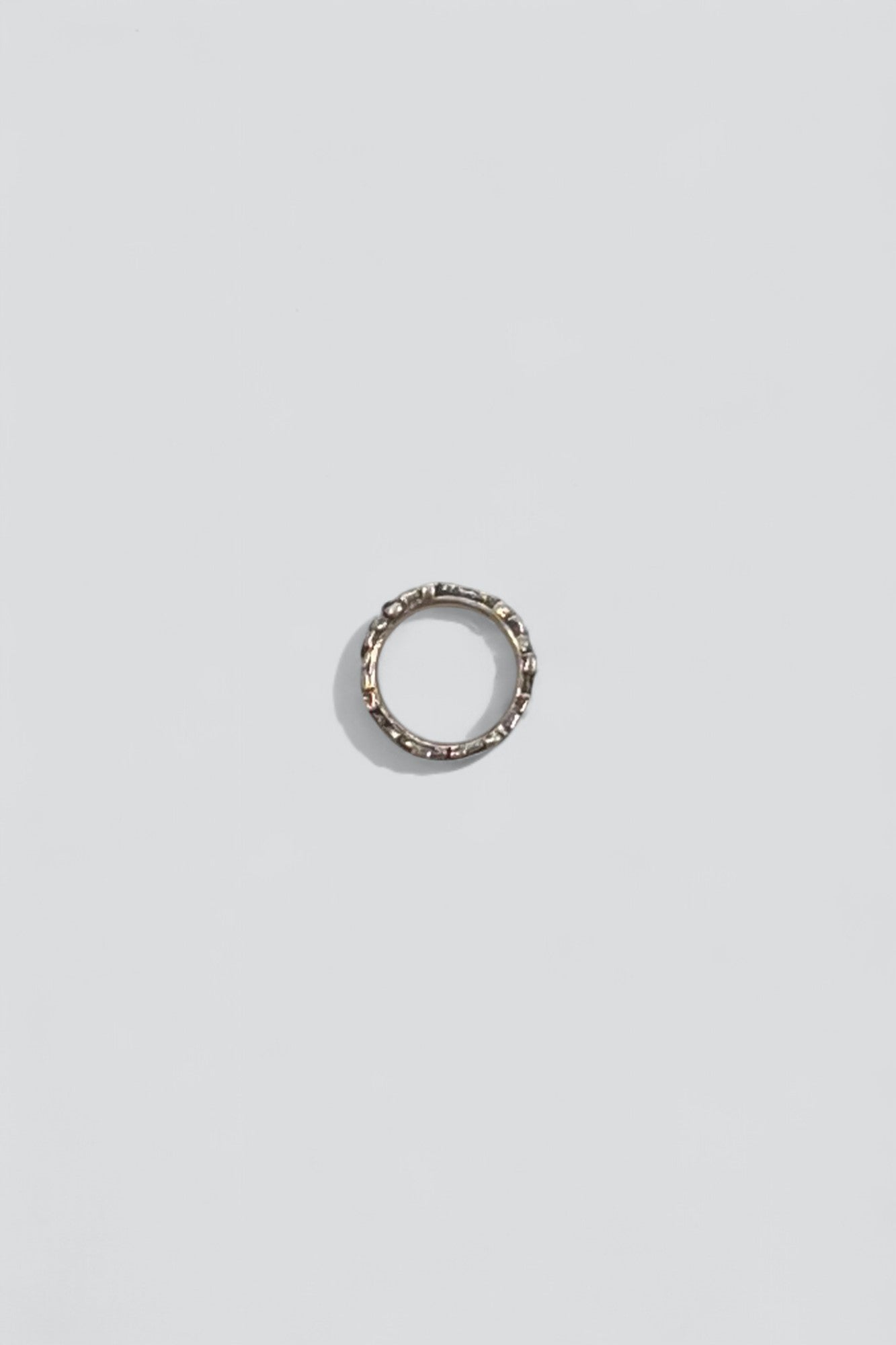 Sterling Silver Texture Square Ring