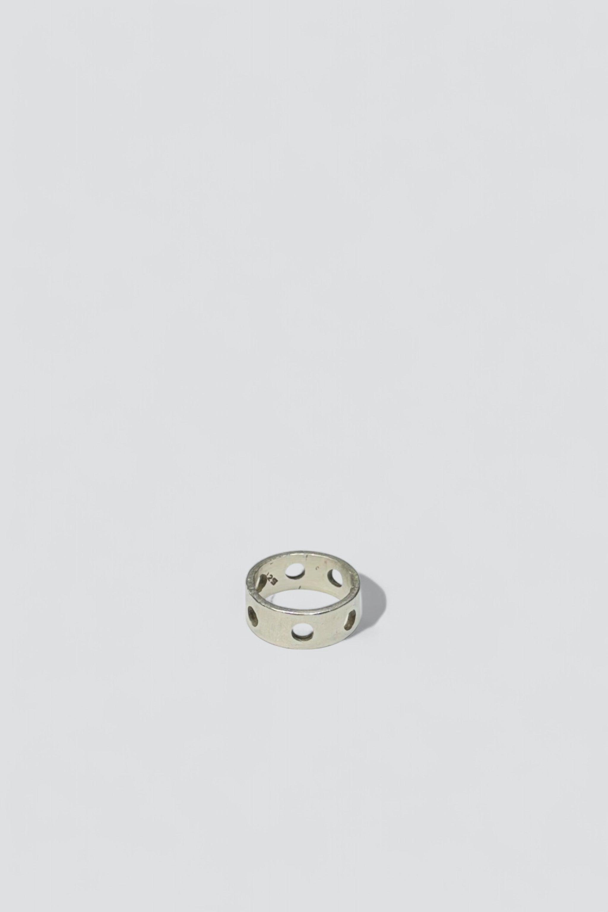 Sterling Silver Hole Ring
