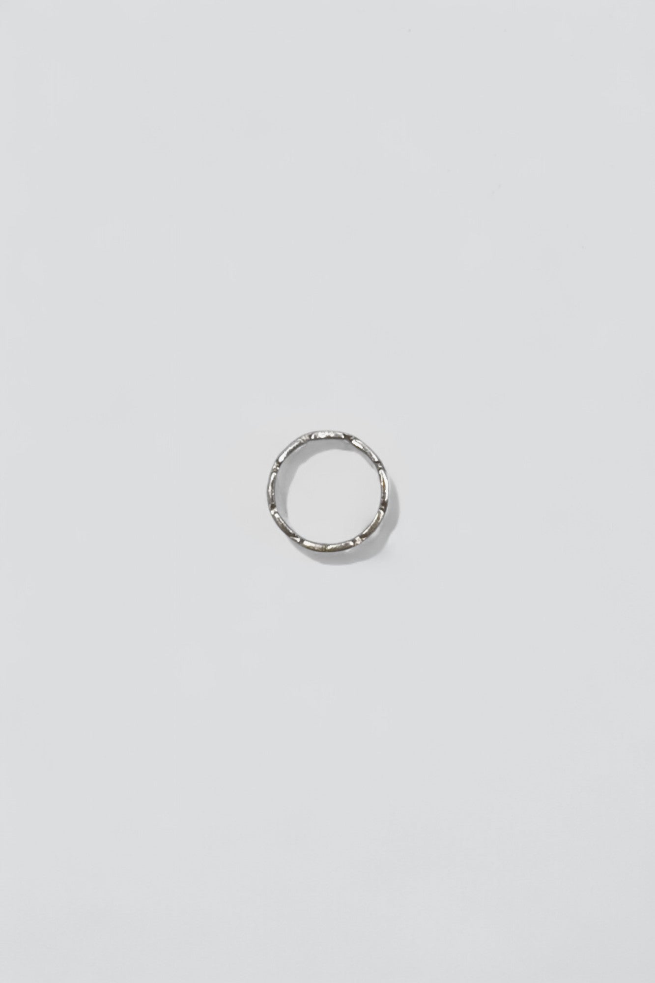 Sterling Silver Square Link Band Ring