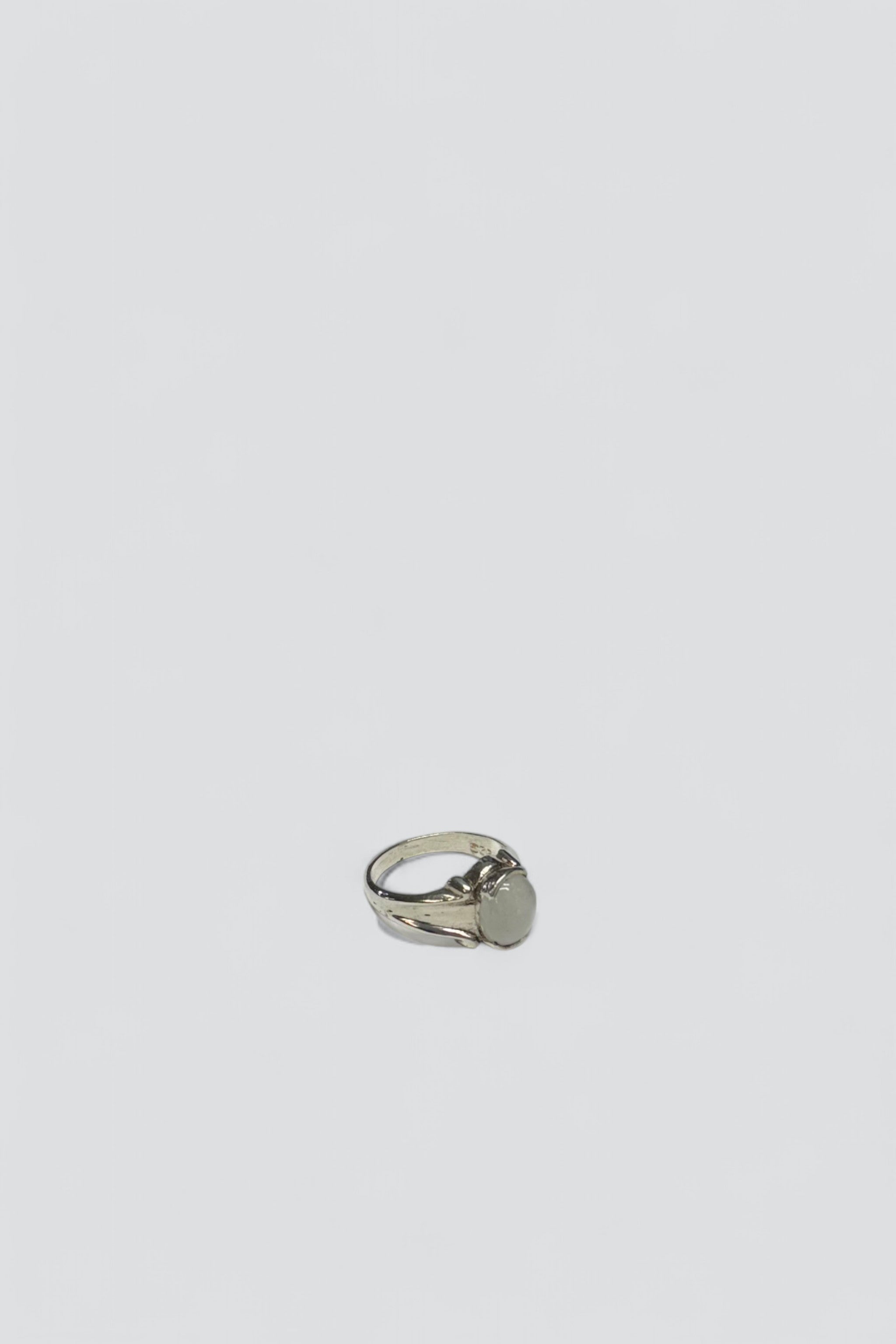 Sterling Silver Moonstone Signet Ring