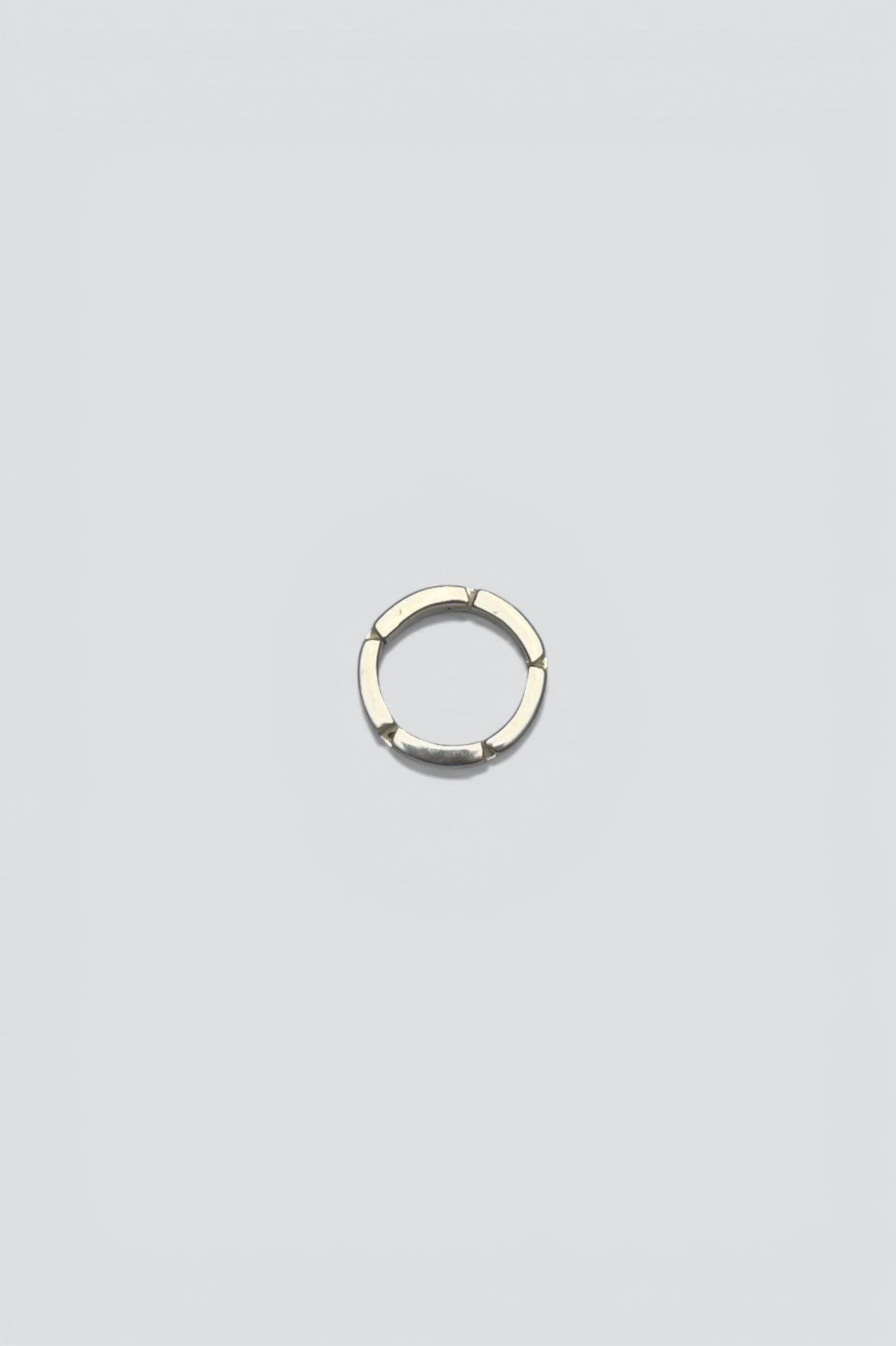 Sterling Silver Curved Bar Link Ring