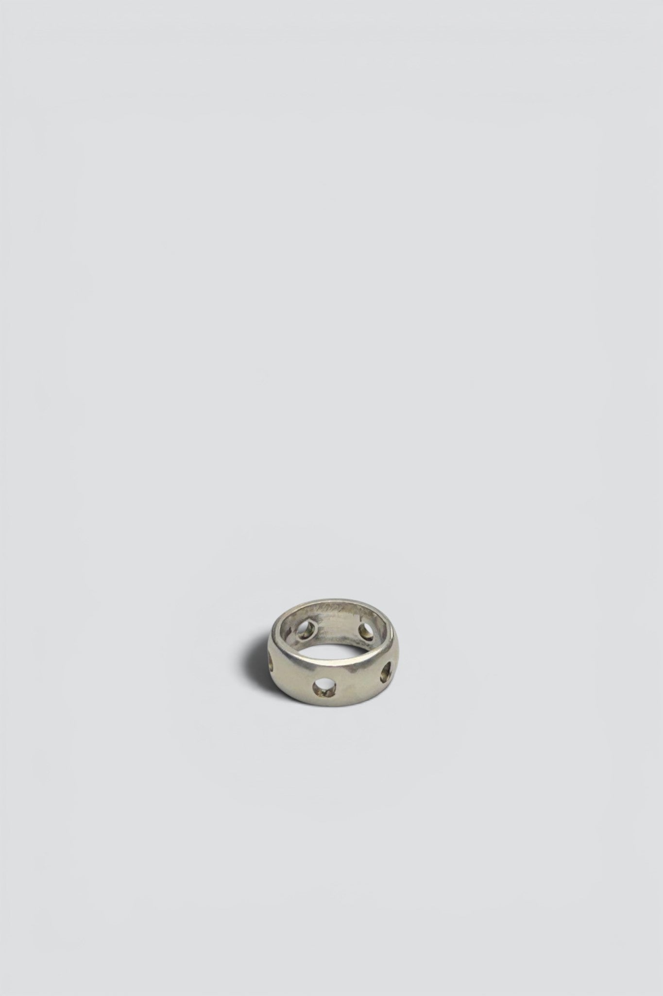 Sterling Silver Holes Ring