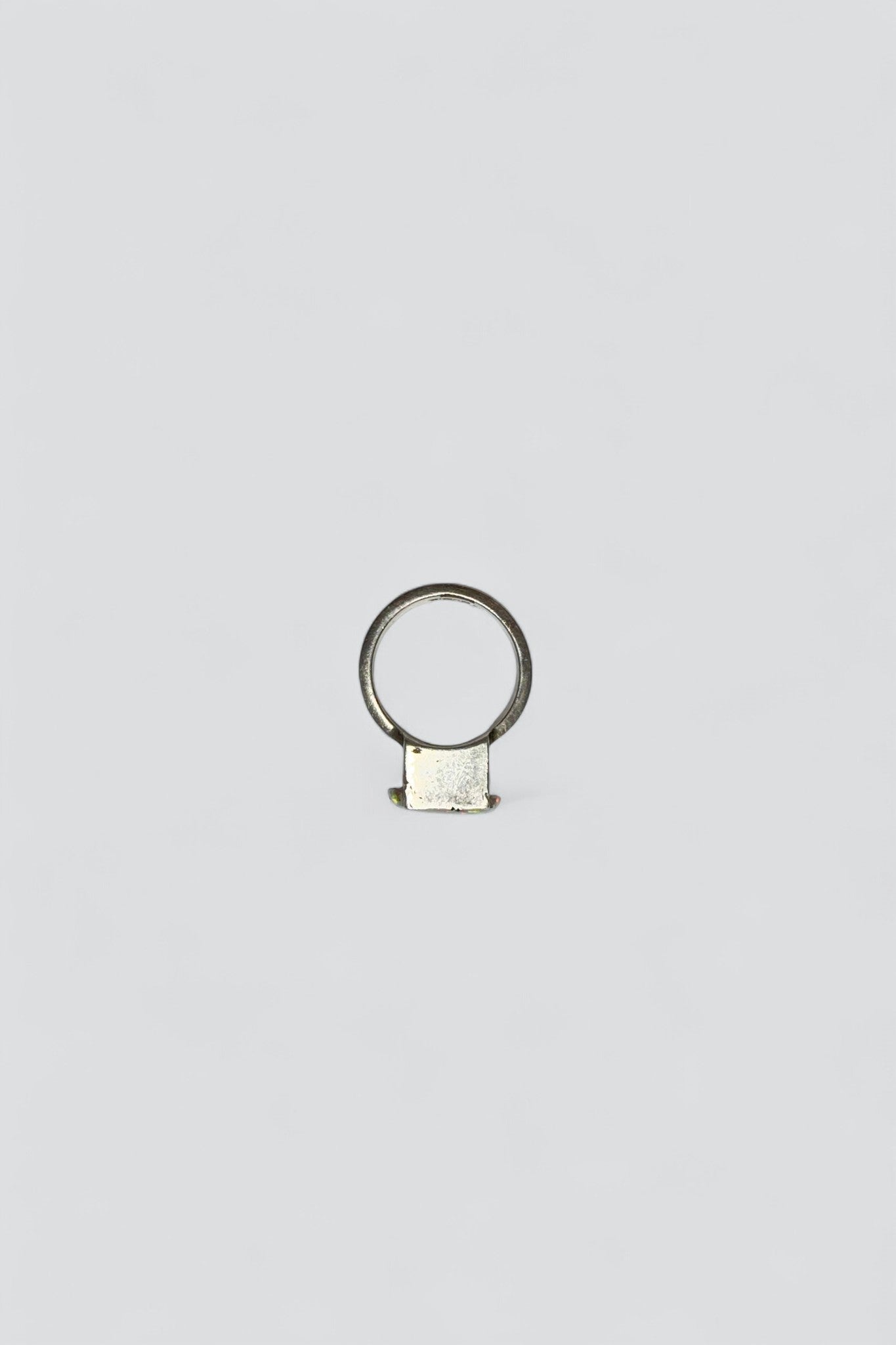 Sterling Silver Fire Opal Heavy Set Ring