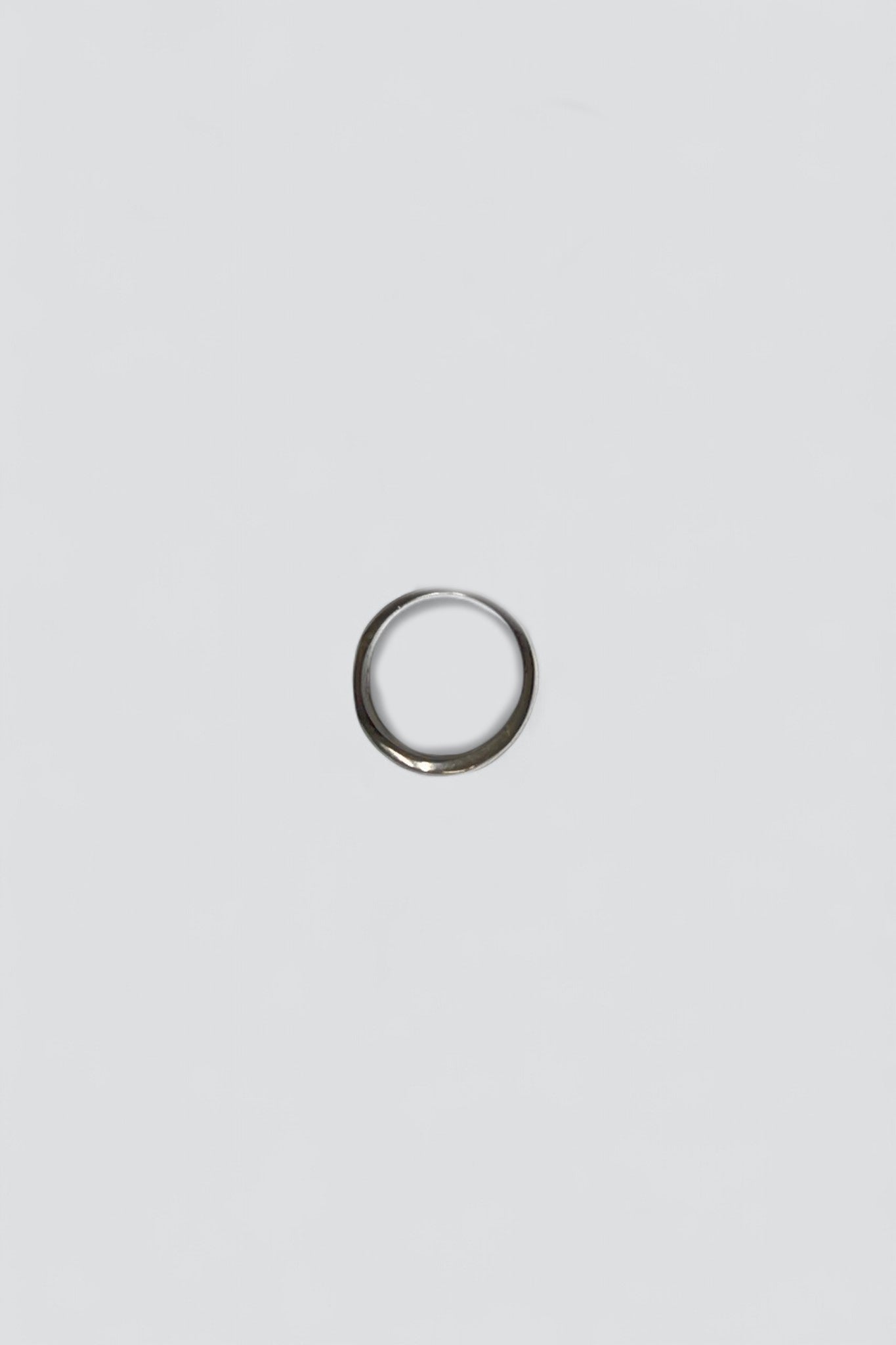 Sterling Silver Wide Organic Lines Ring