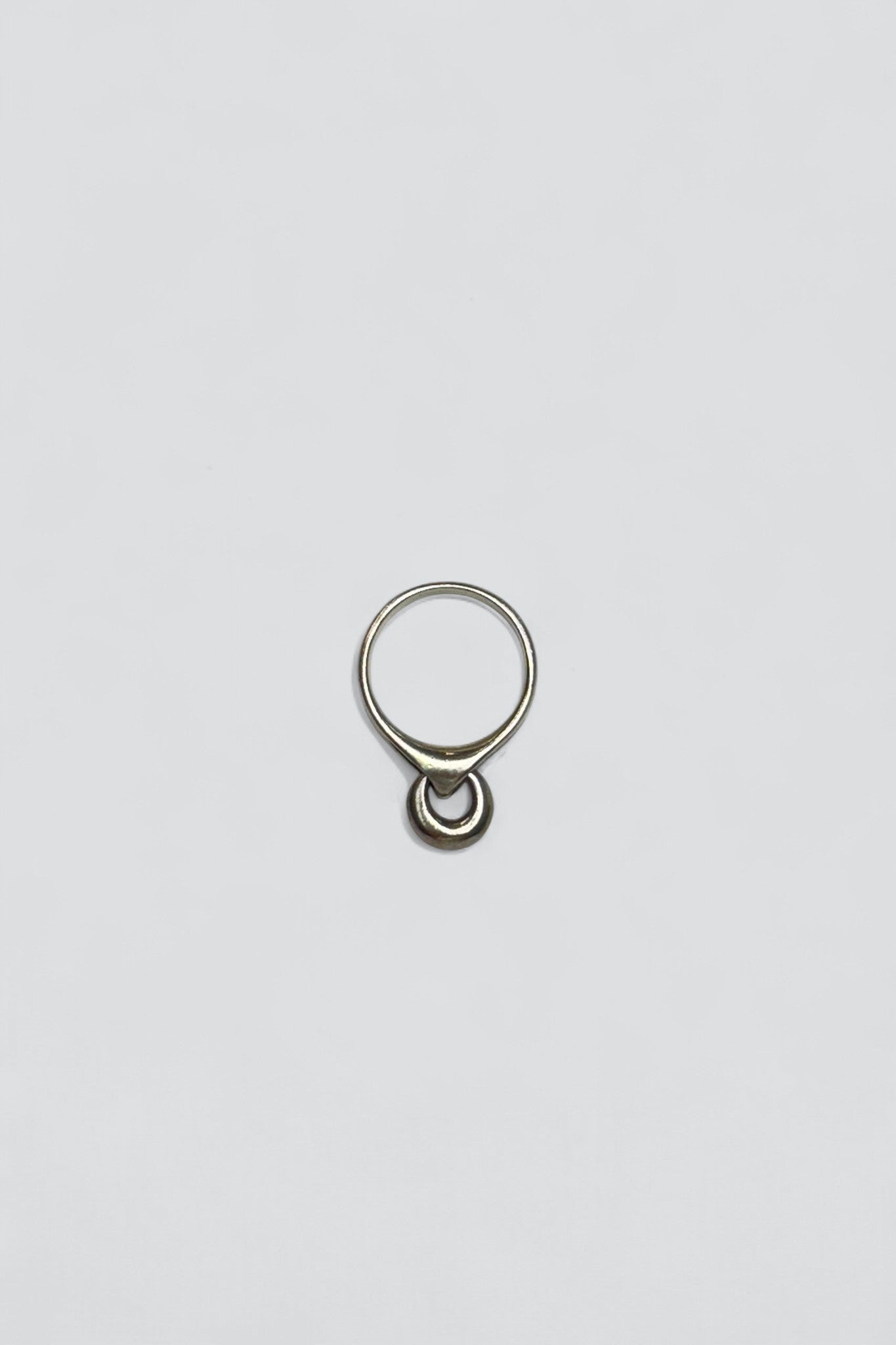 Sterling Silver Puffy Hoop Ring