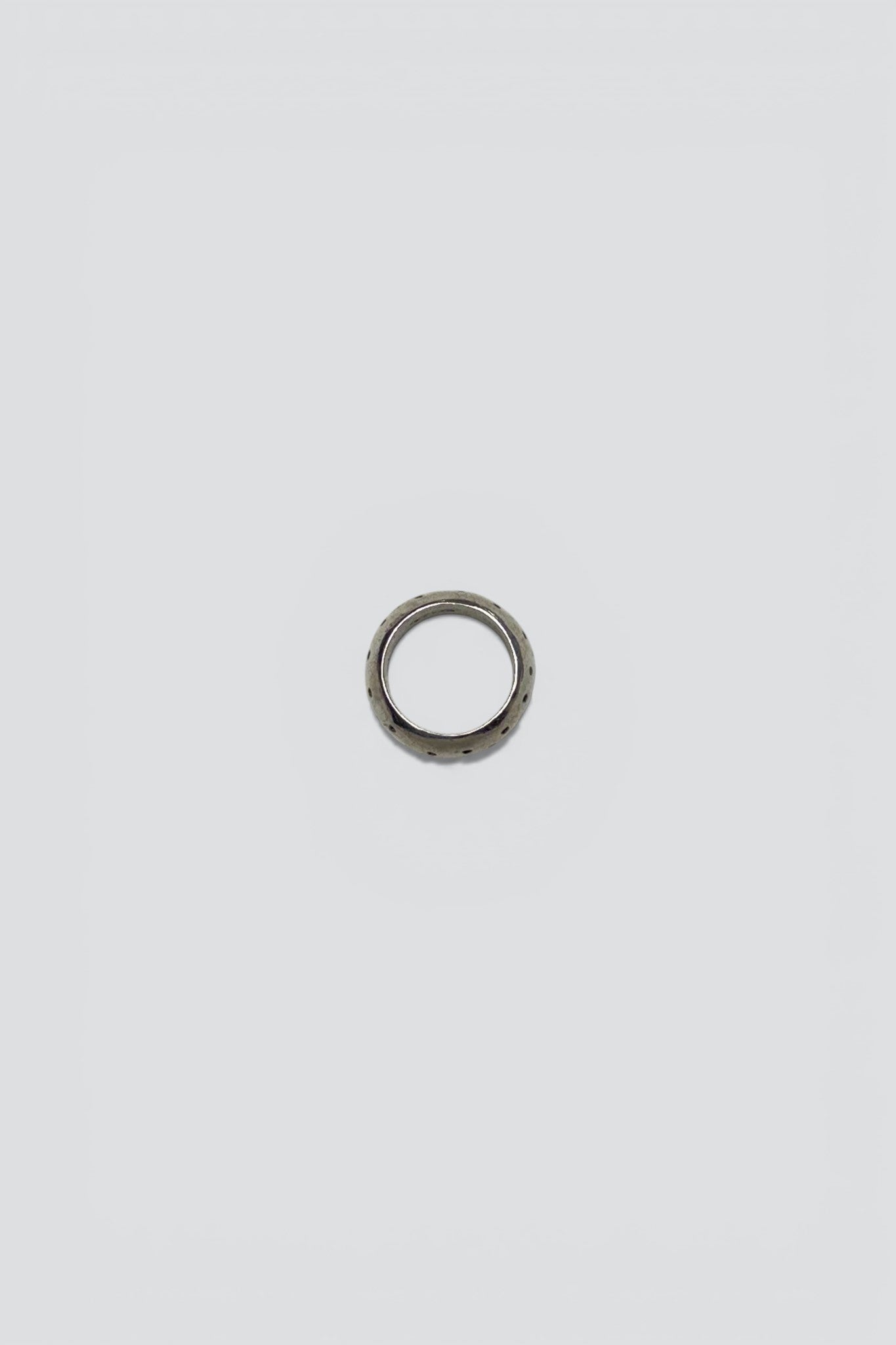 Sterling Silver Dotted Band Ring