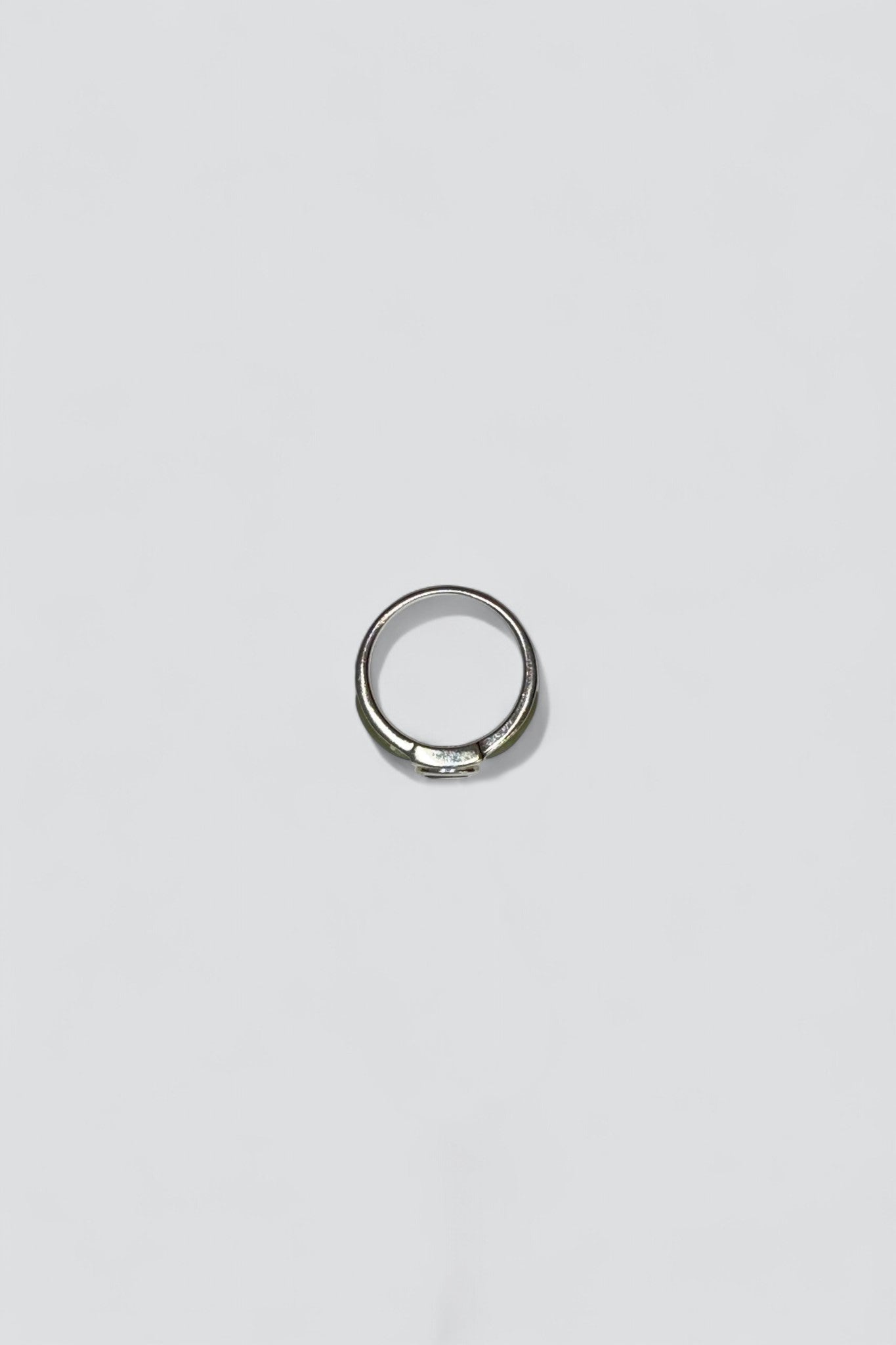 Sterling Silver Garnet Jade Inlay Ring