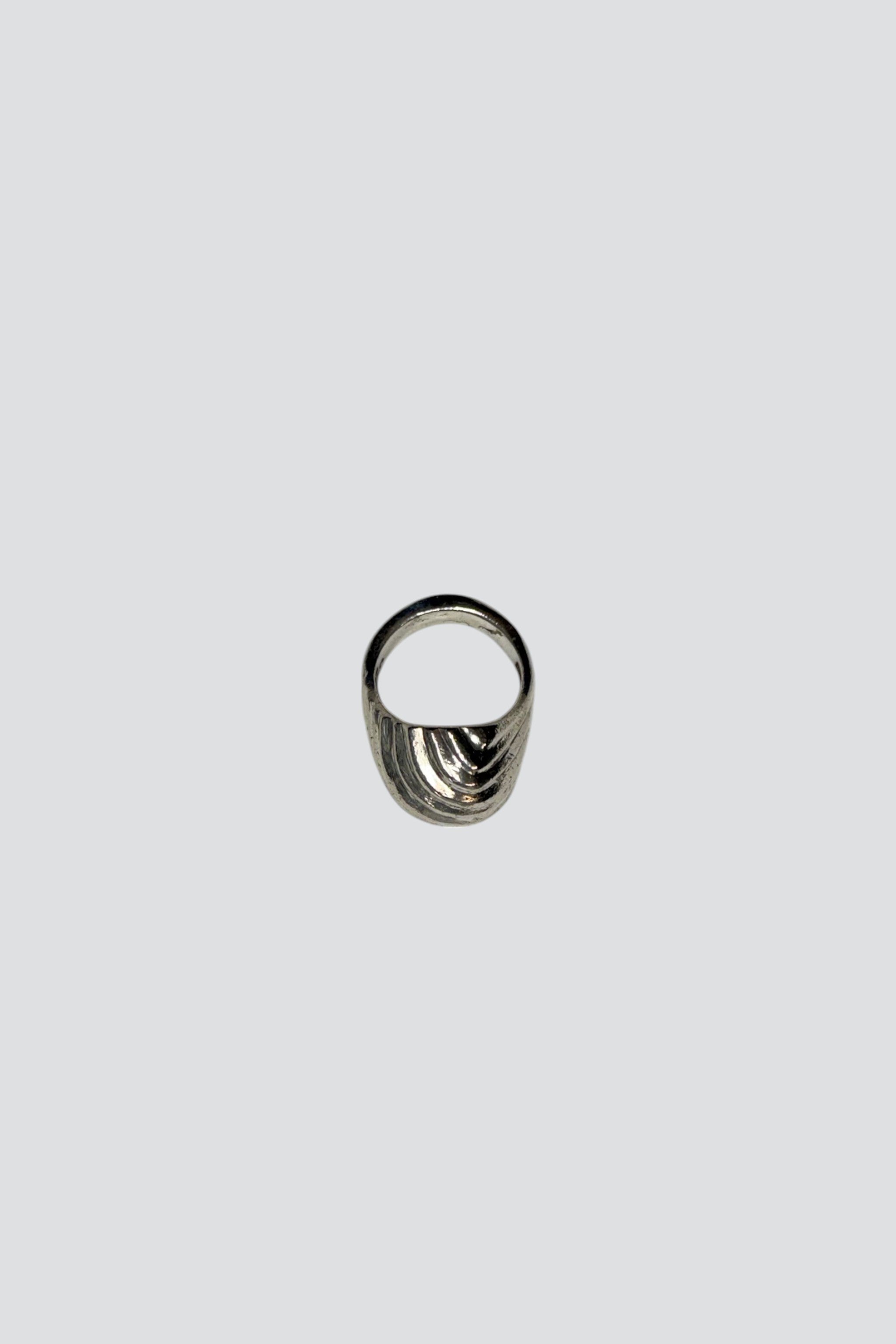 Sterling Silver Wave Dome Ring