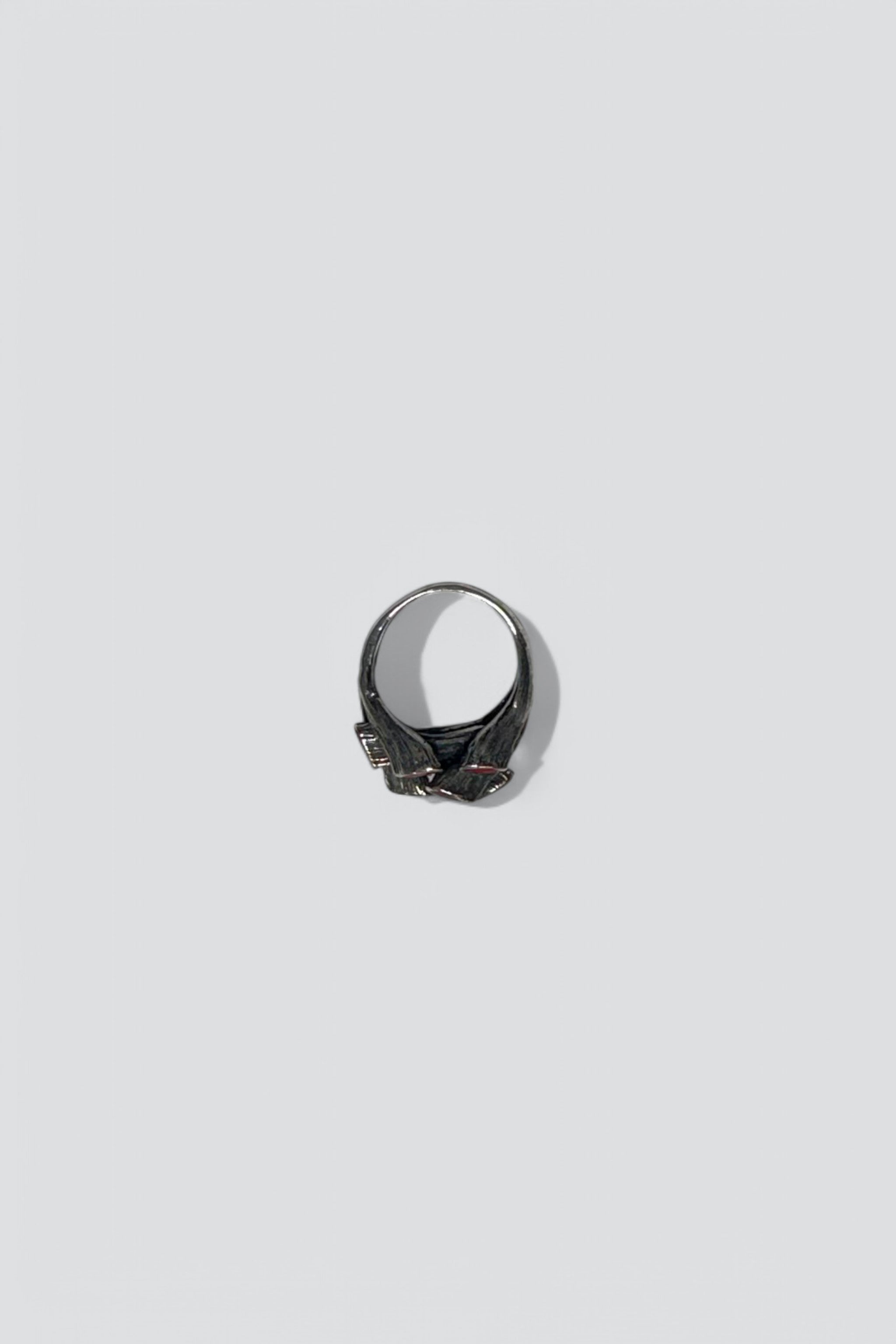 Sterling Silver Coral Cluster Ring