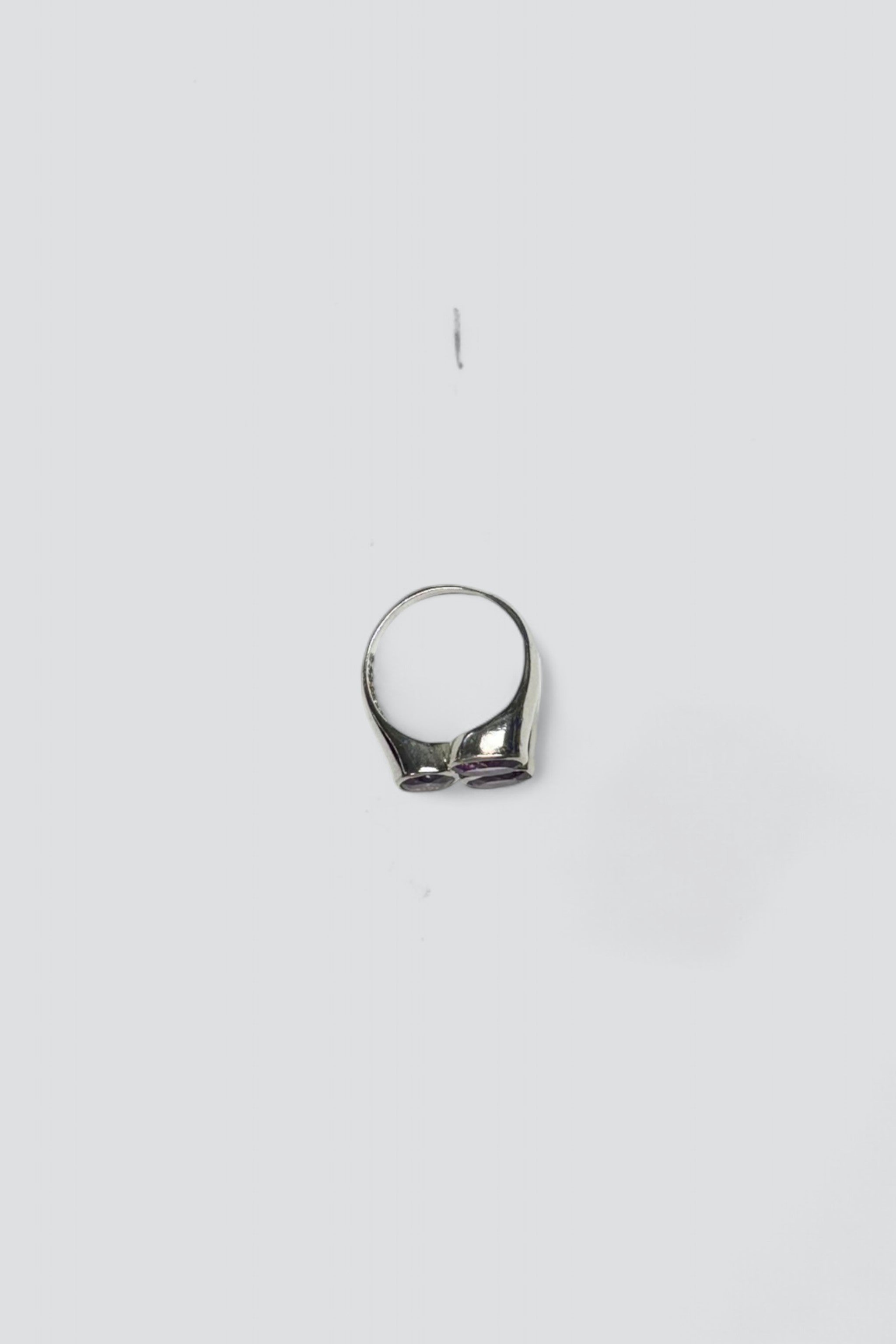 Sterling Silver Triple Amethyst Ring