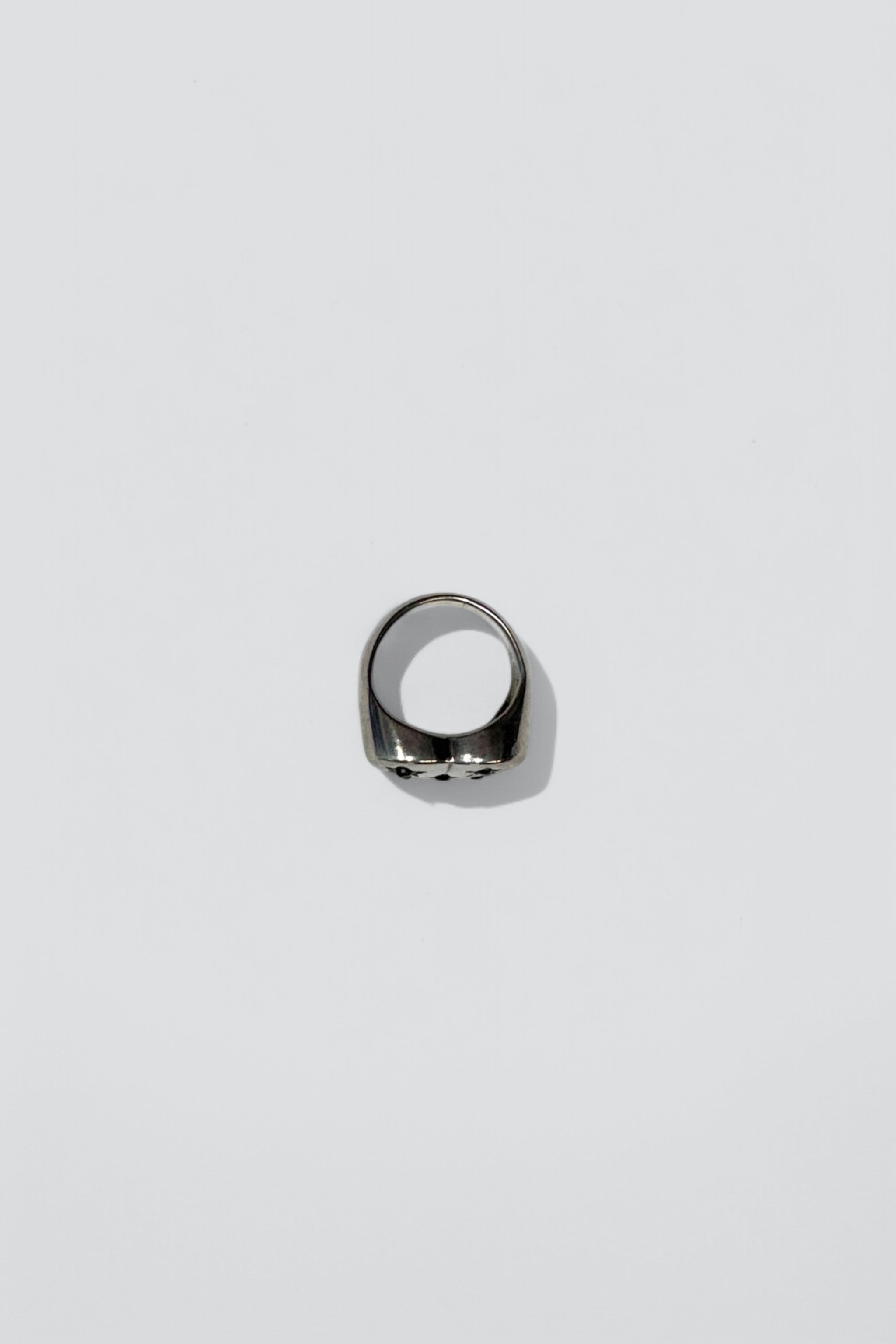 Sterling Silver Onyx Star Heart Ring
