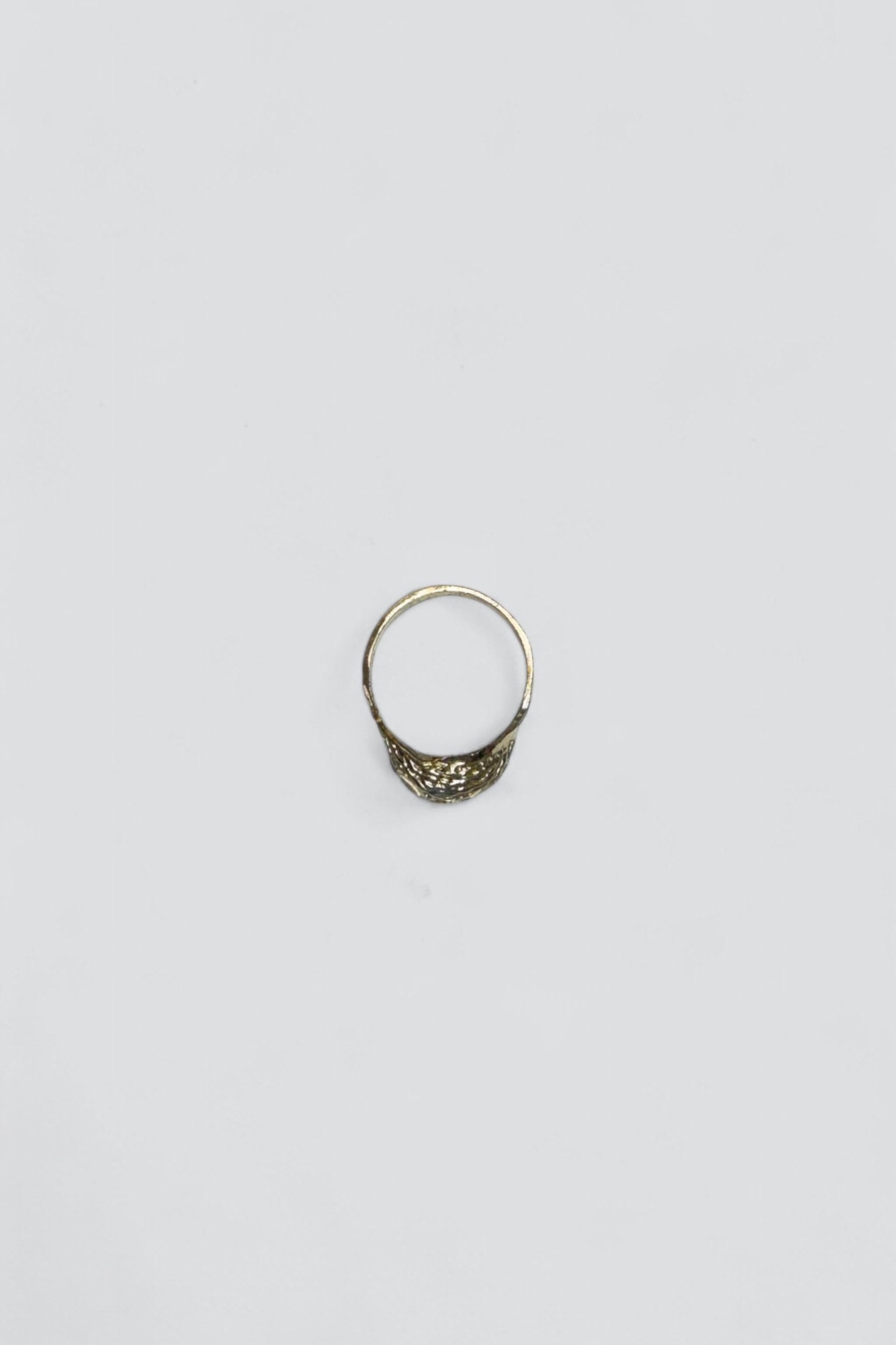 Sterling Silver Carved Dome Ring
