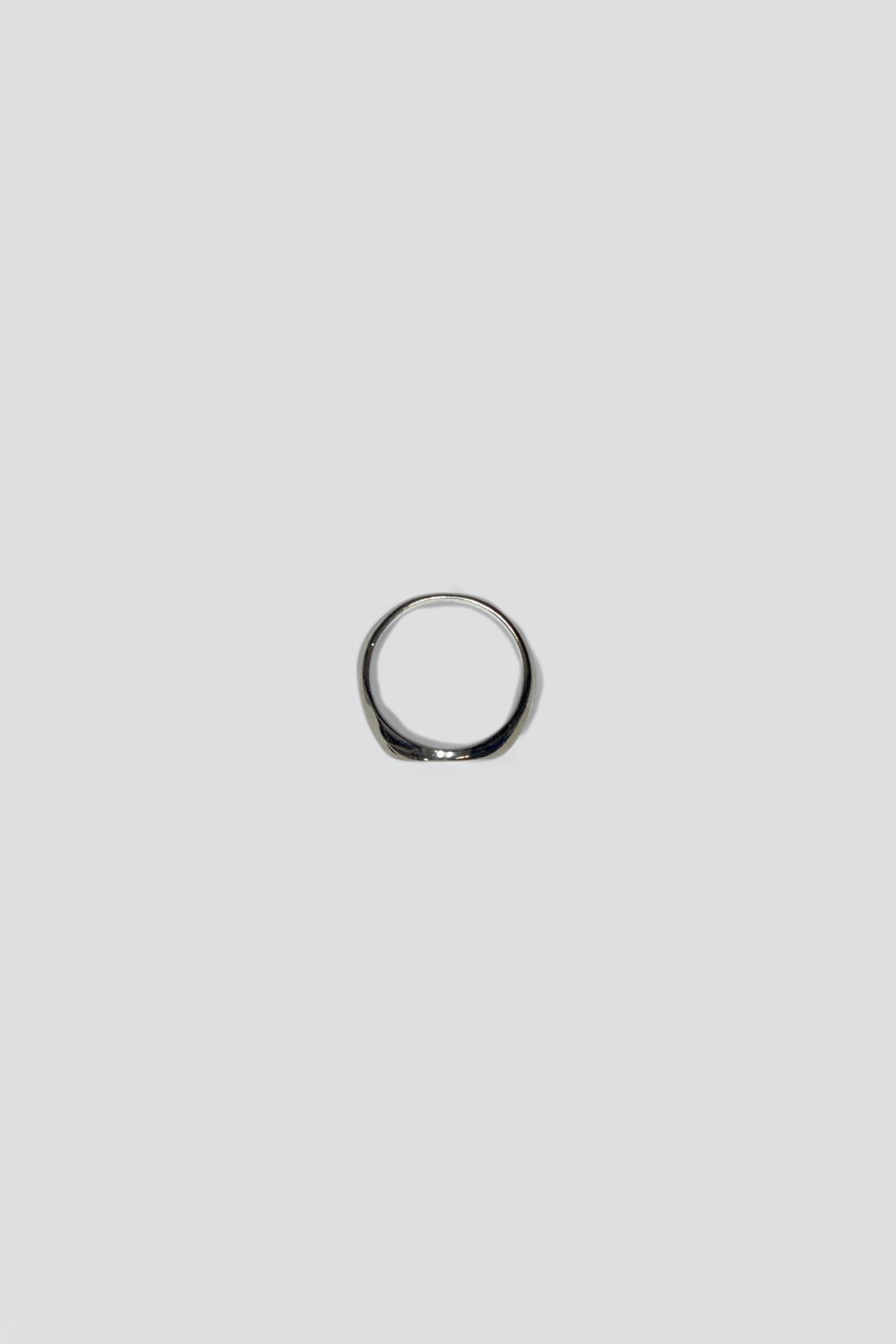 Sterling Silver Round Signet Ring