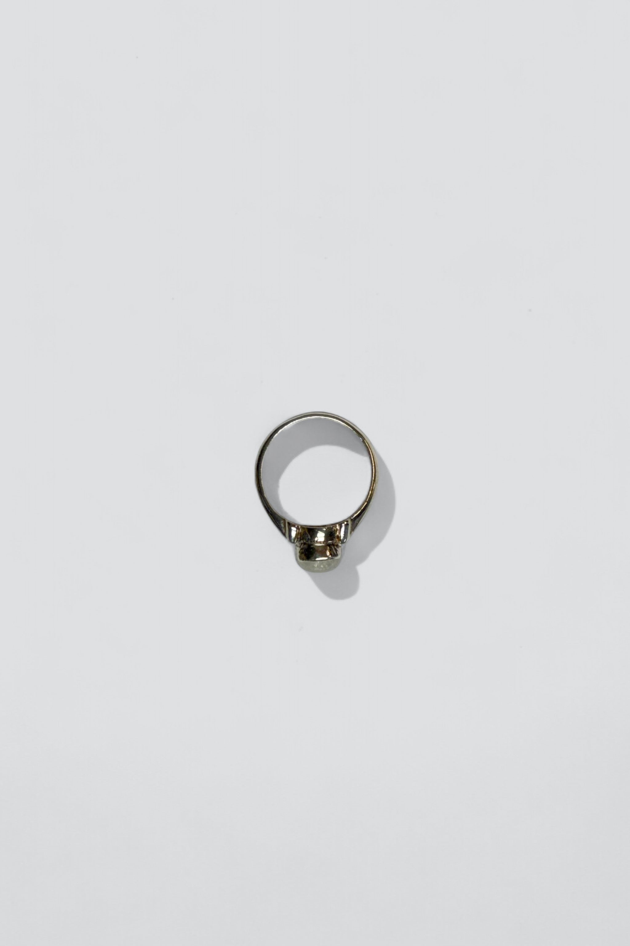 Sterling Silver Moonstone Signet Ring