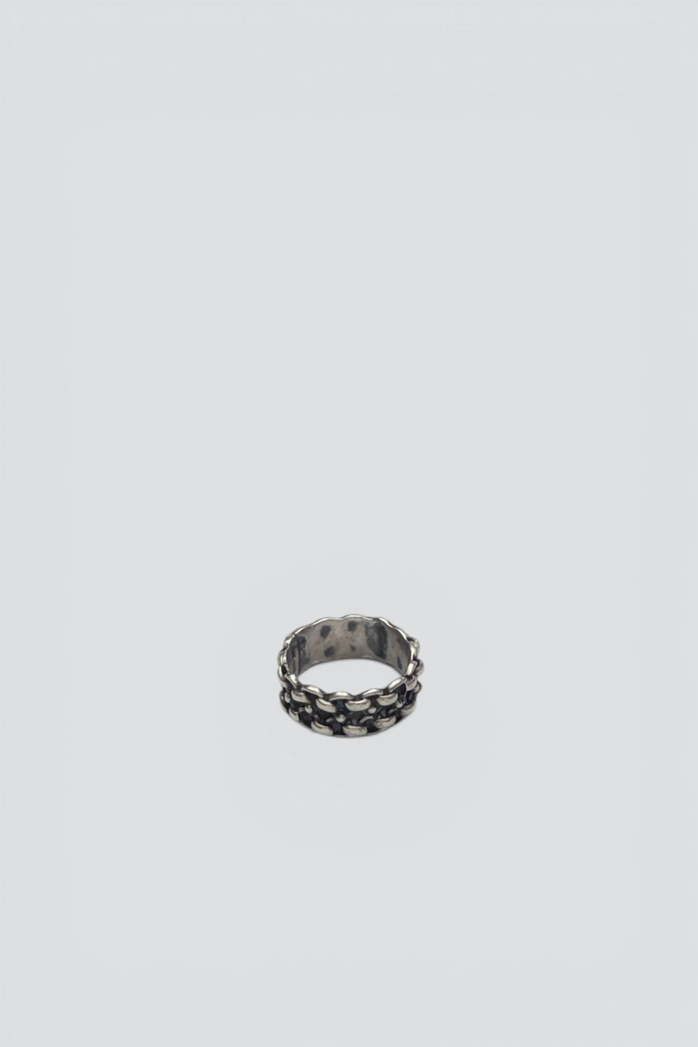 Sterling Silver Chain Band Ring