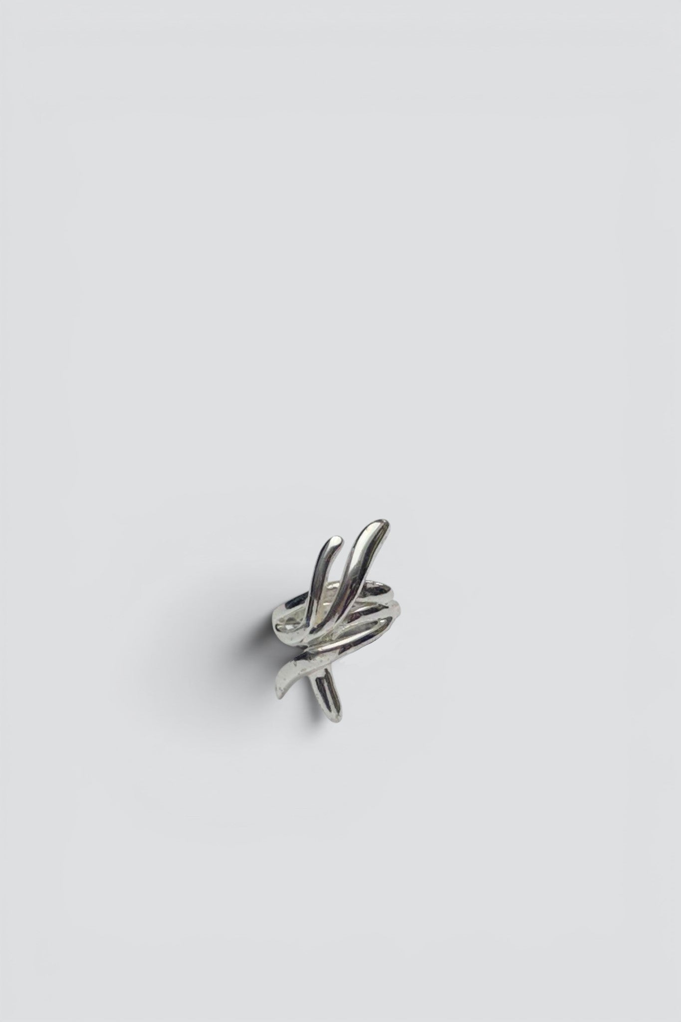 Sterling Silver Abstract Lines Ring