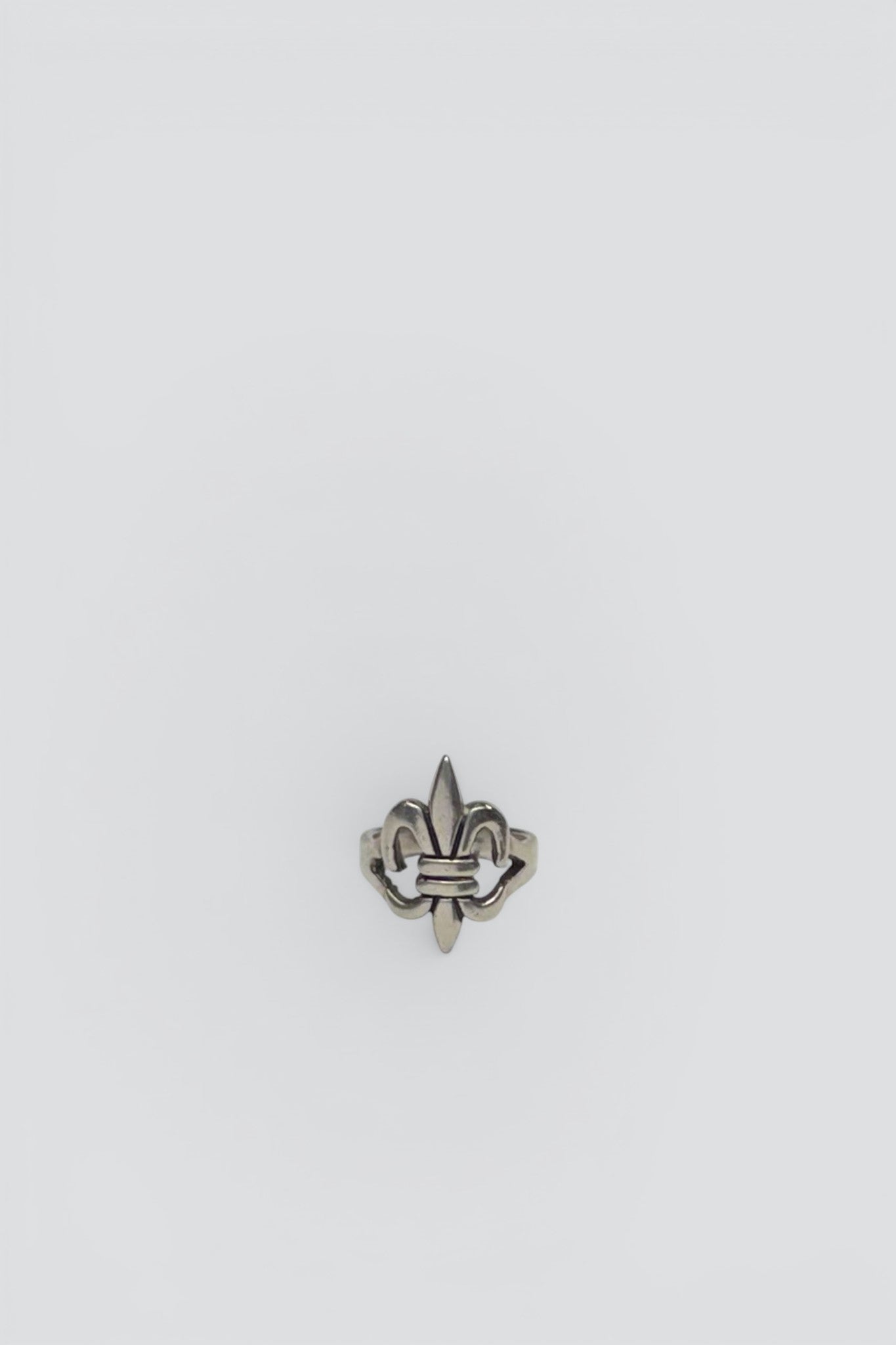 Sterling Silver Heavy Fleur Ring