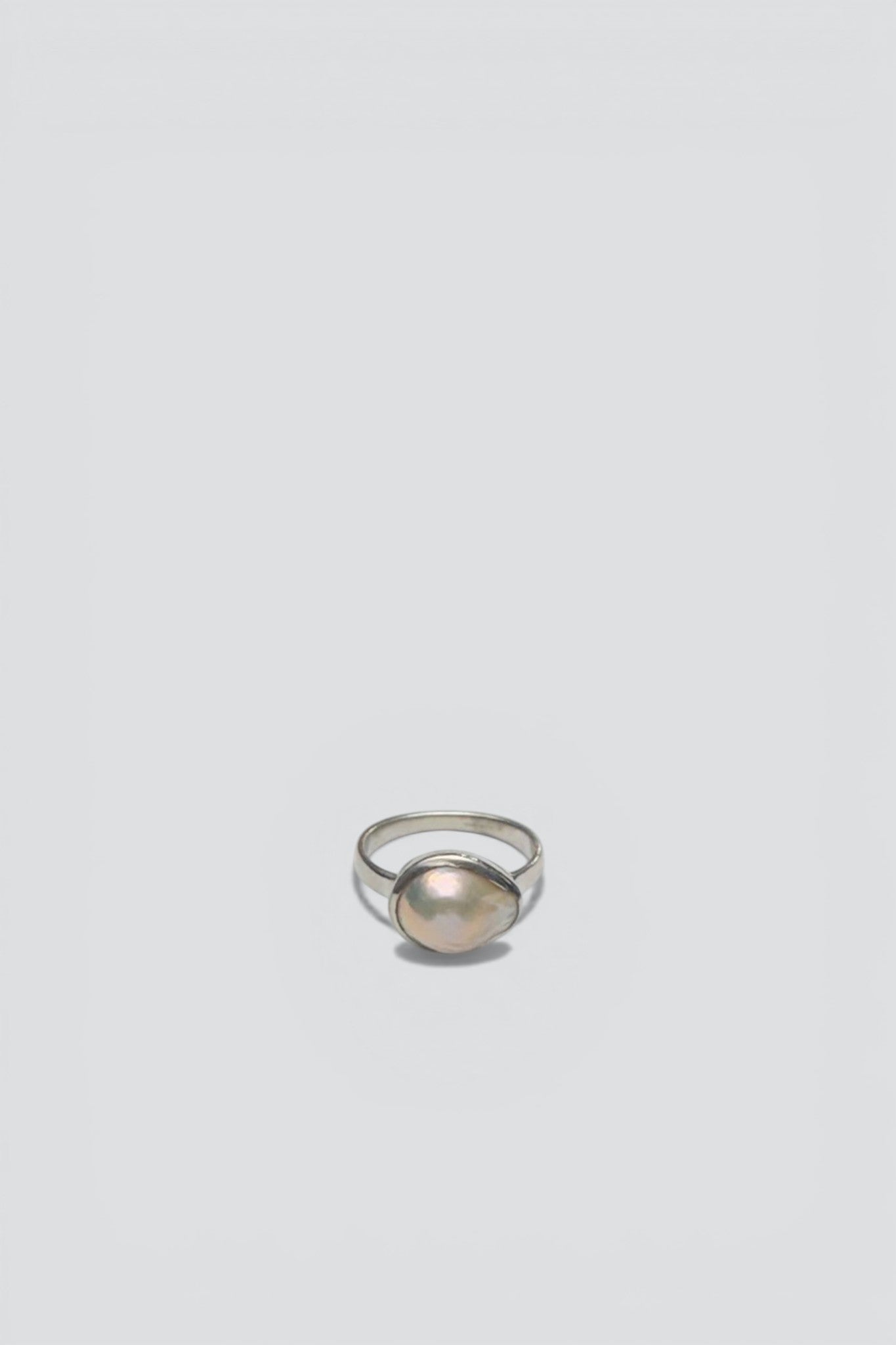Sterling Silver Natural Pearl Ring