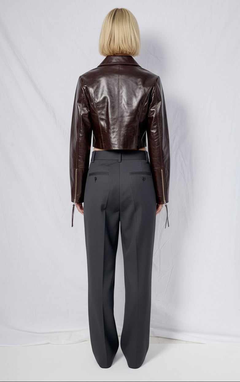 Brown Kamen Leather Jacket