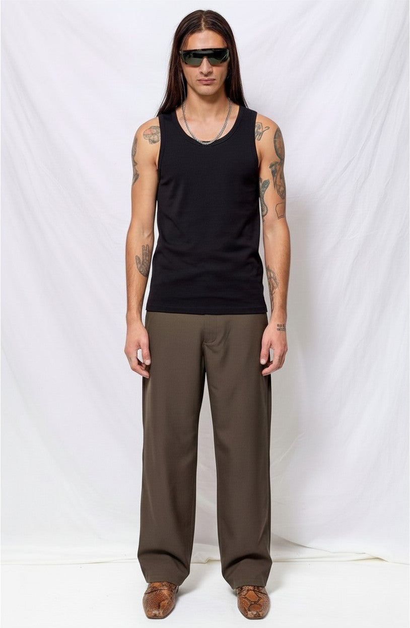 Black Seamless Inner Tank Top