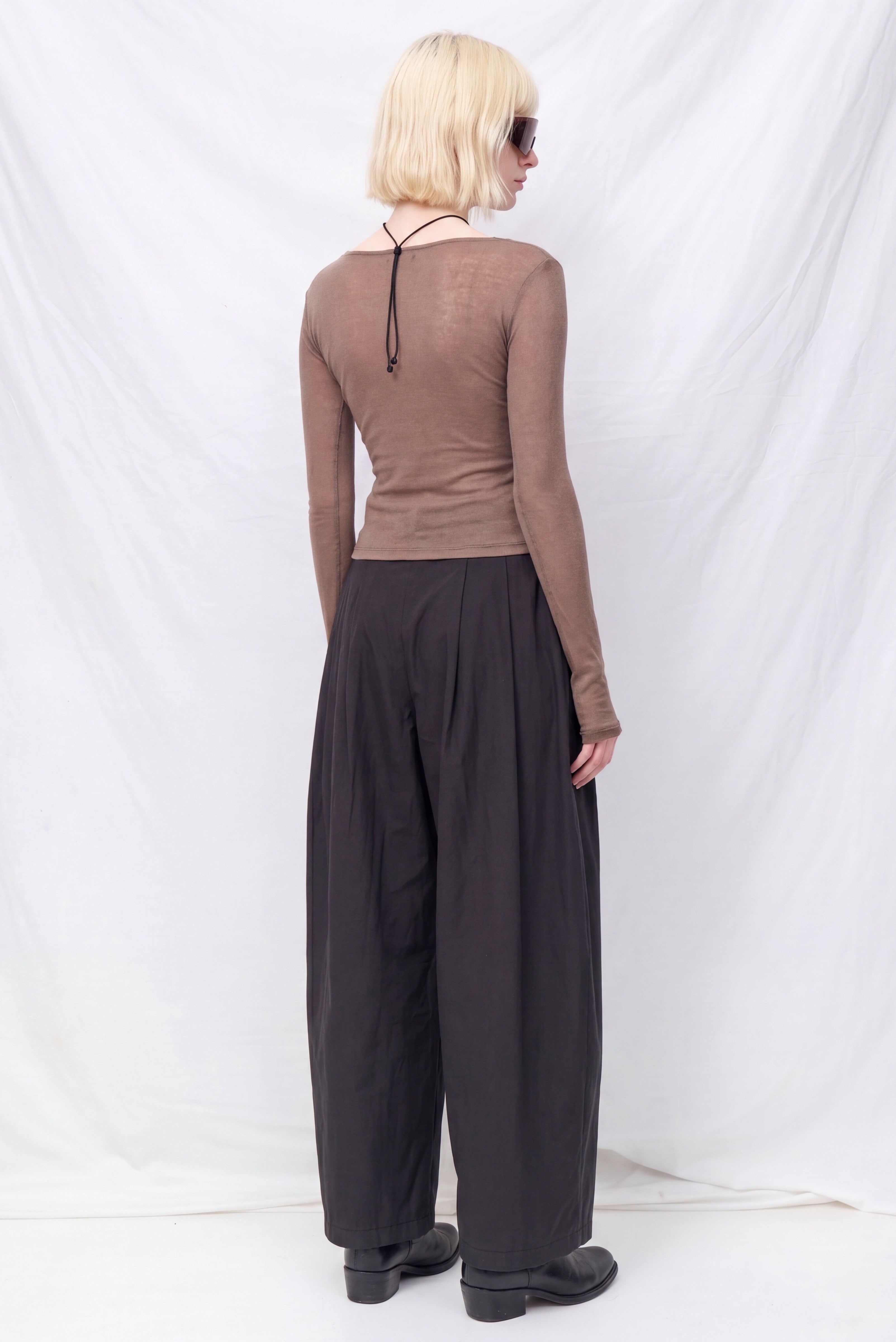 Brown Round T-Shirt