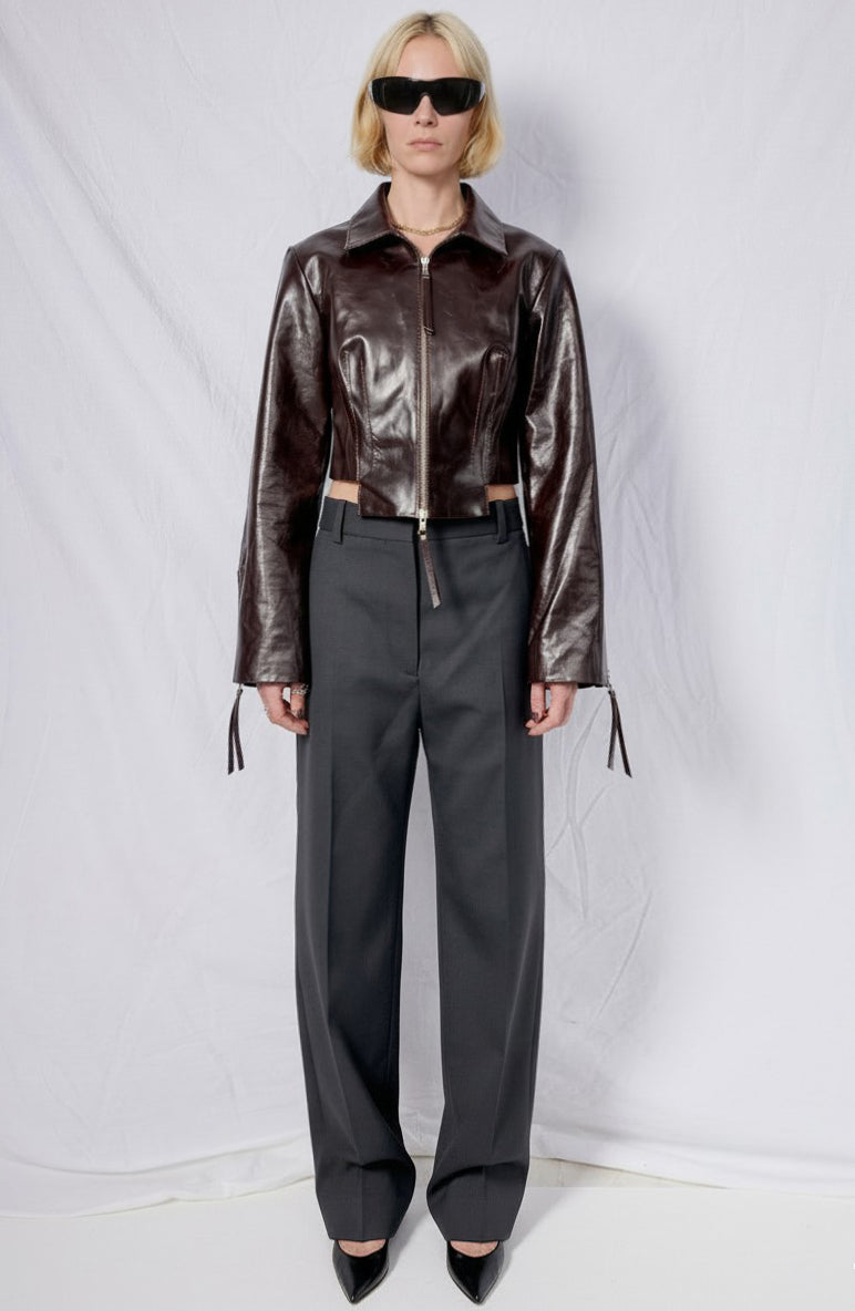 Brown Kamen Leather Jacket