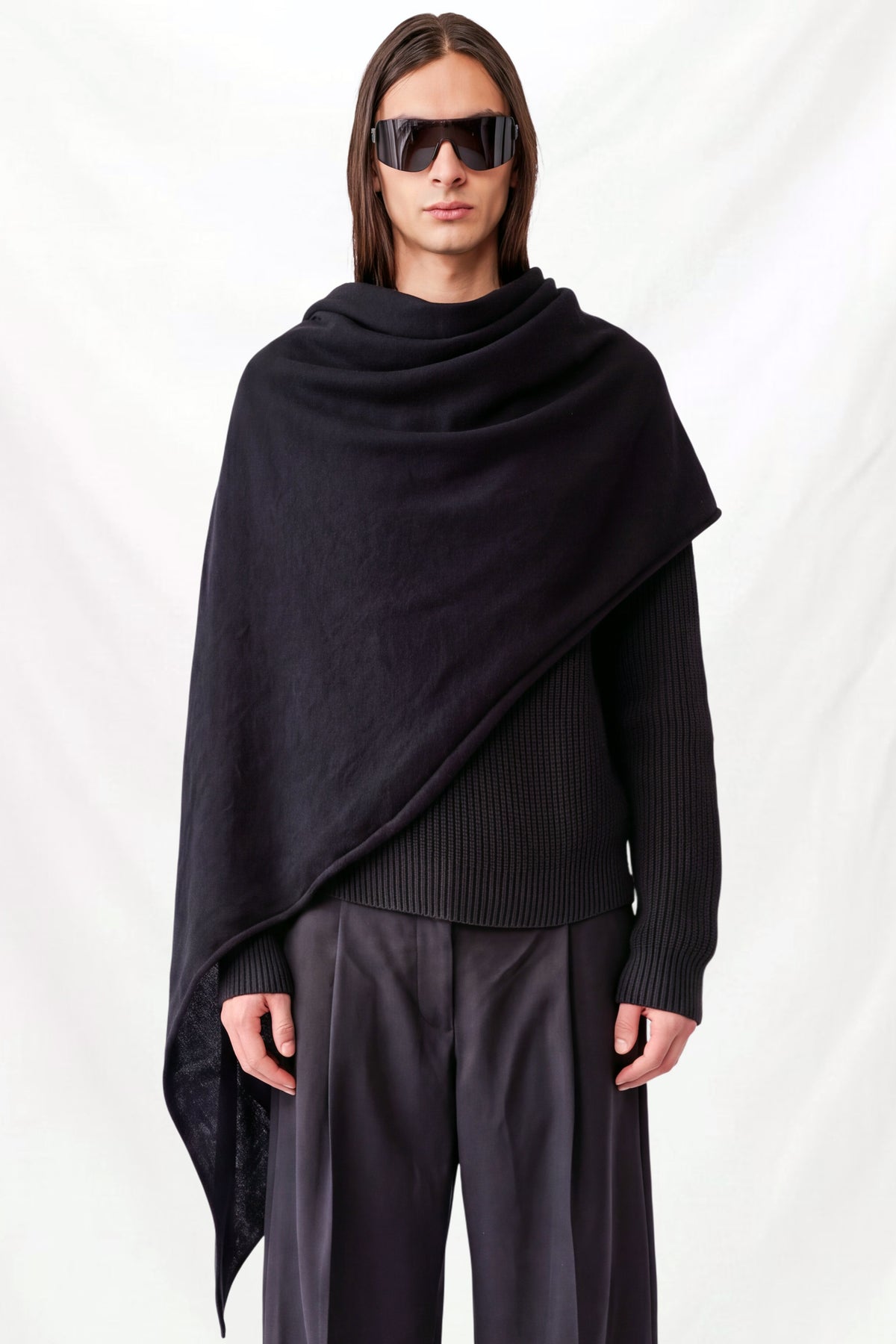Black Oversized Travel Wrap