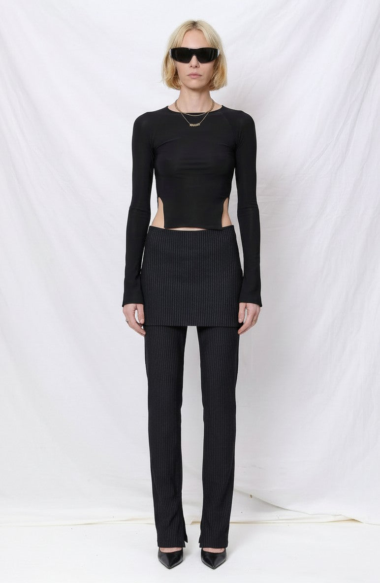 Black No Heart Top
