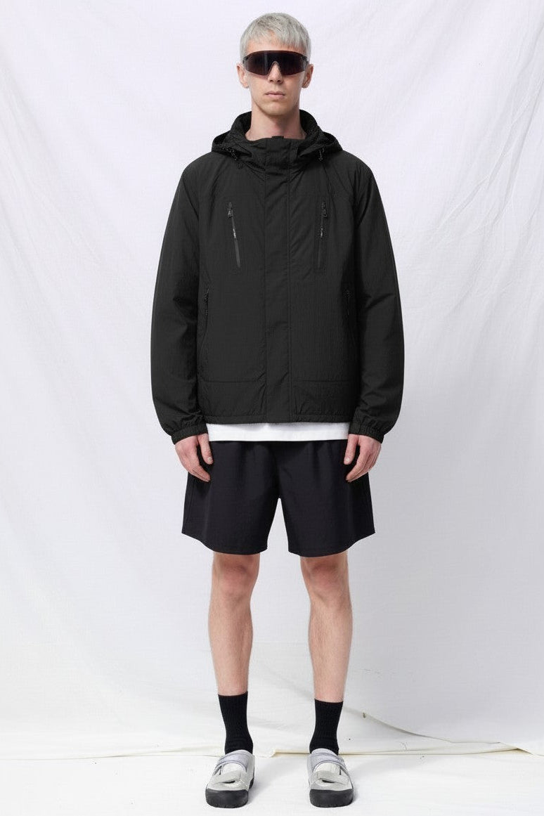 Black Wrinkled 3 Layer Shell