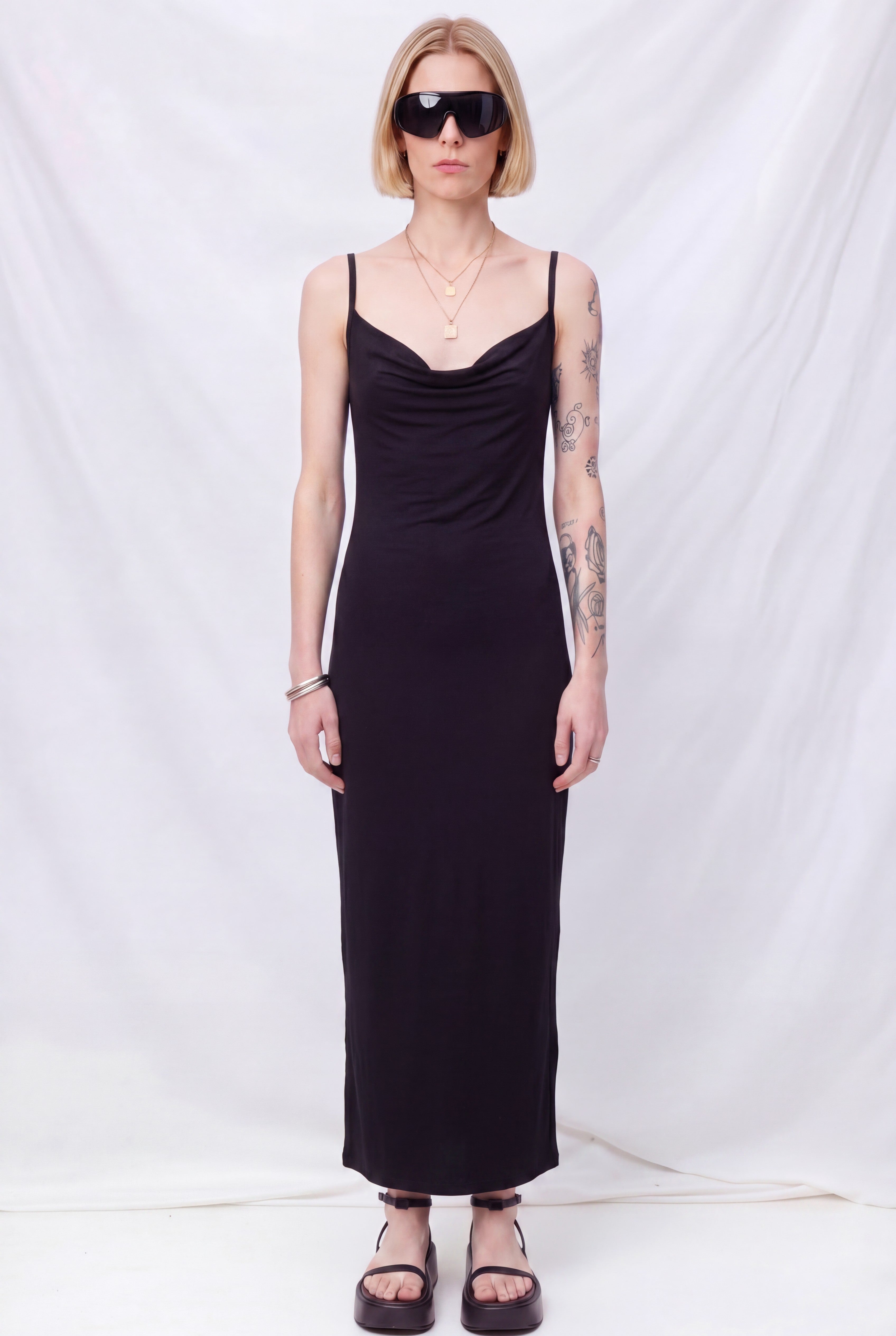 Black Nightline Long Dress