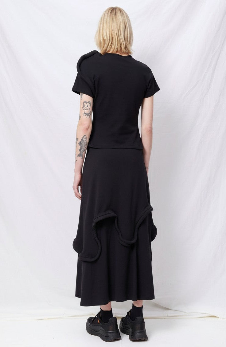 Black Swirly Skirt