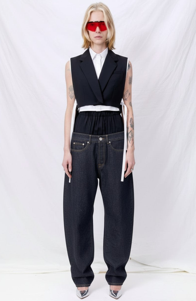 Black Section Vest