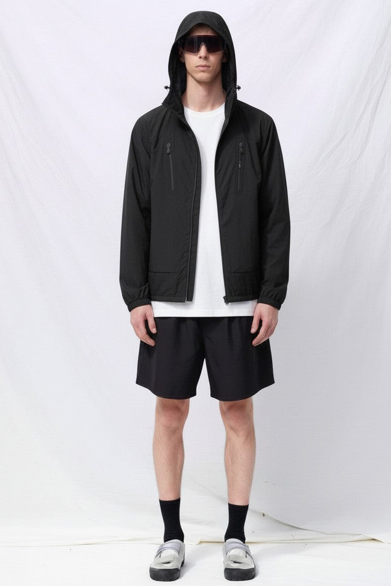 Black Wrinkled 3 Layer Shell