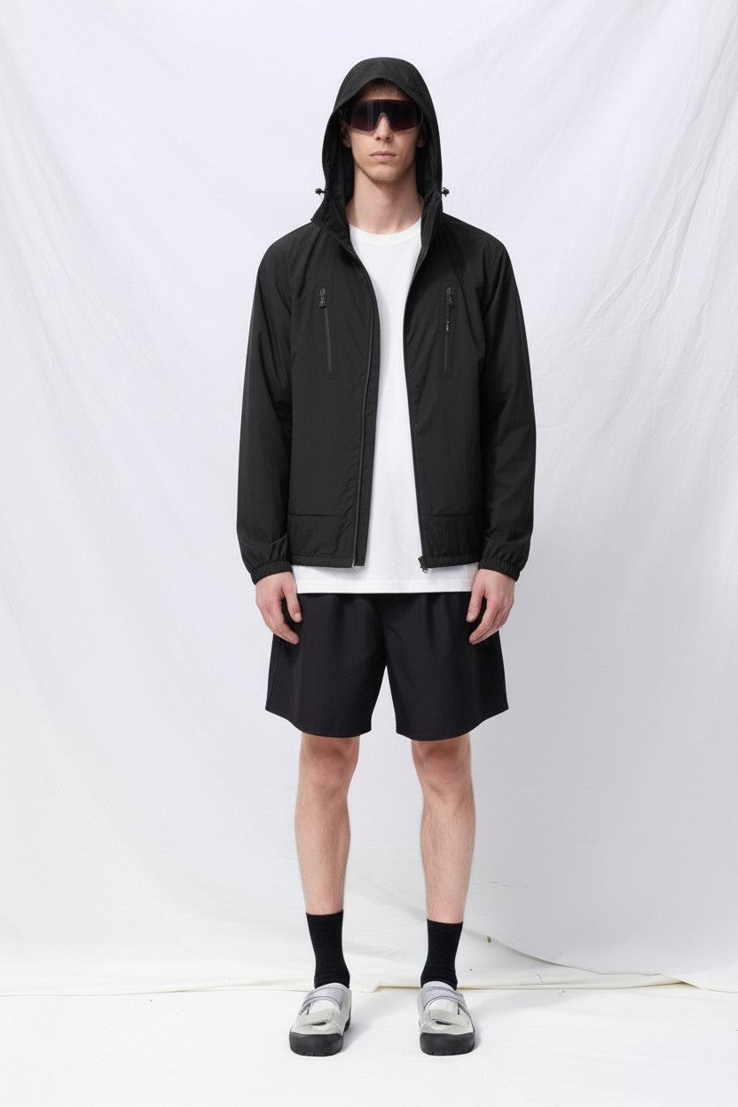 Black Wrinkled 3 Layer Shell