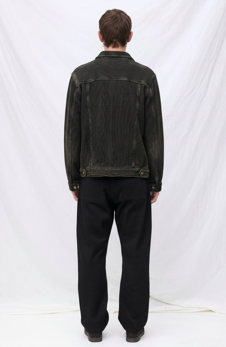 Dark Olive Green Forge Button Jacket