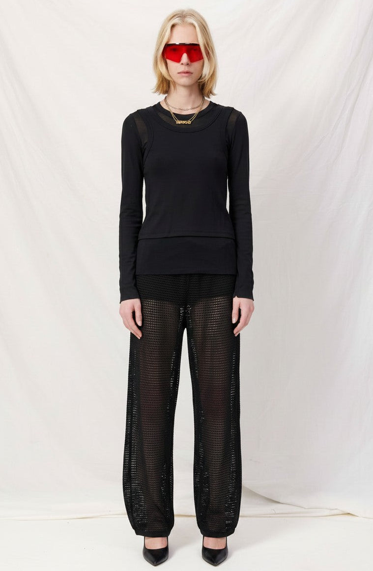 Black Longitude Pants