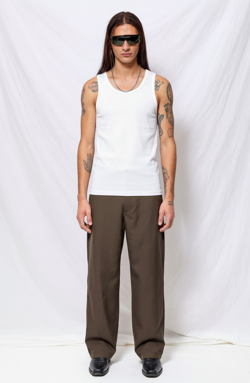White Seamless Inner Tank Top