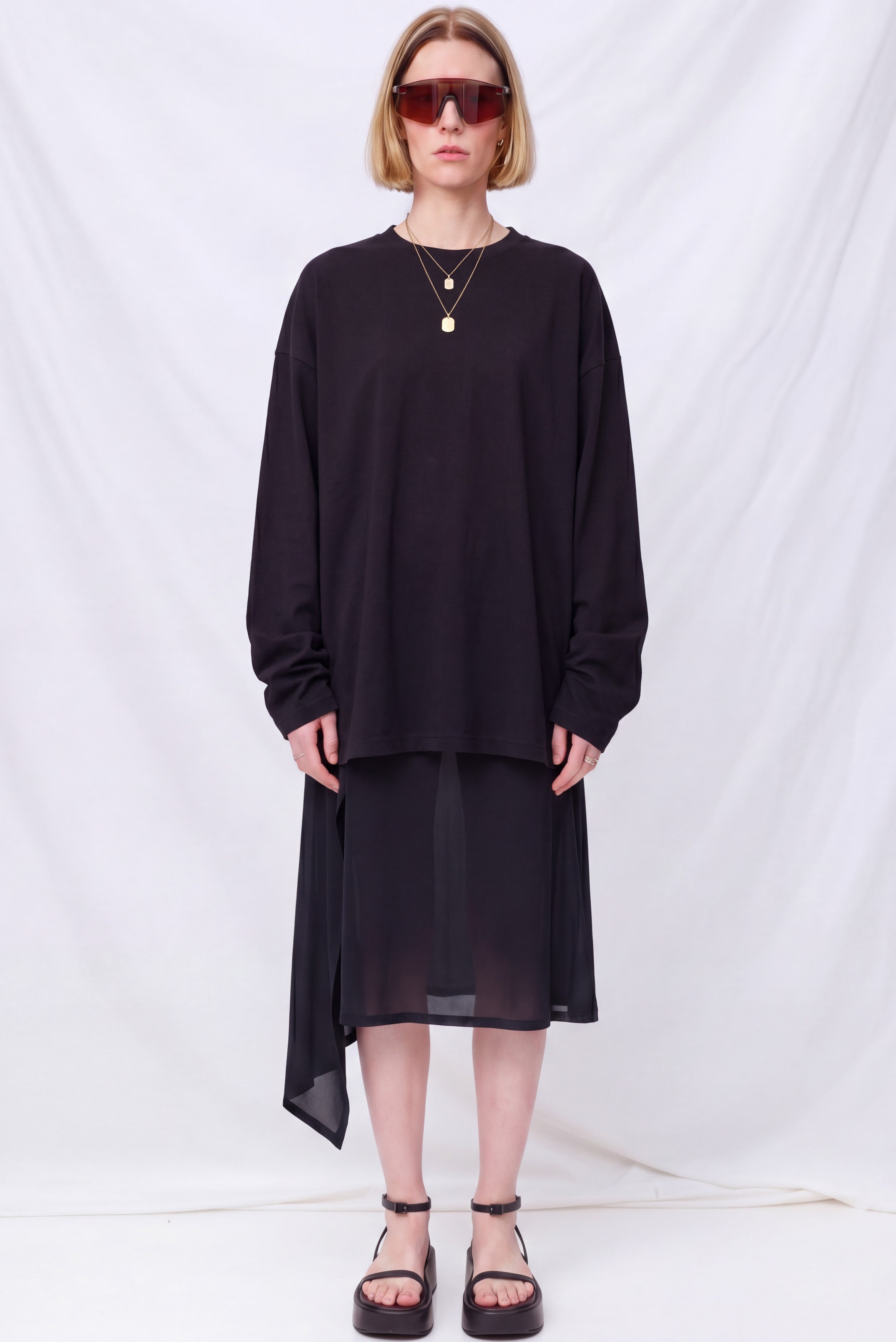 Denim Punchline Skirt