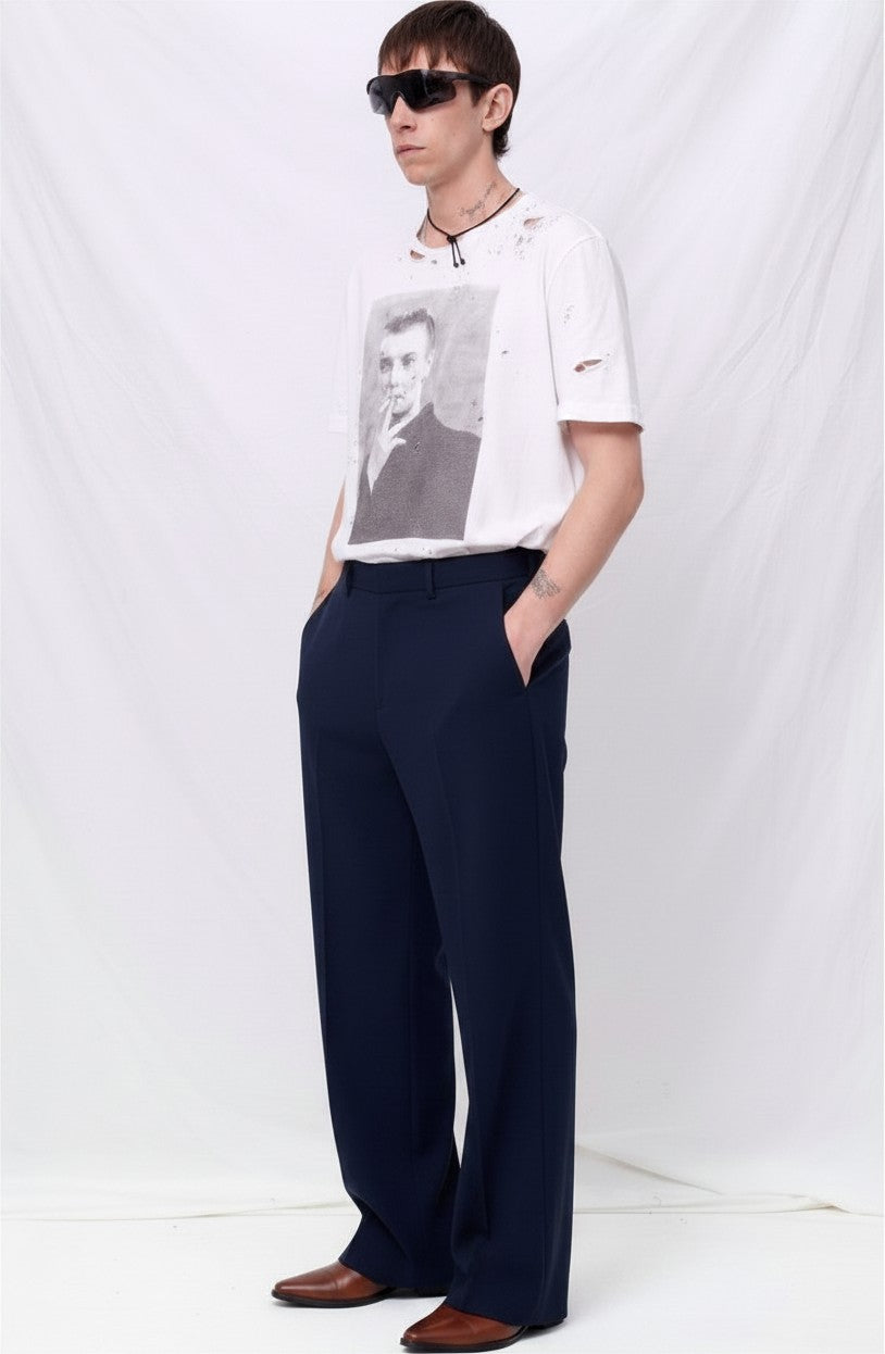 Black Suiting Rare Trouser