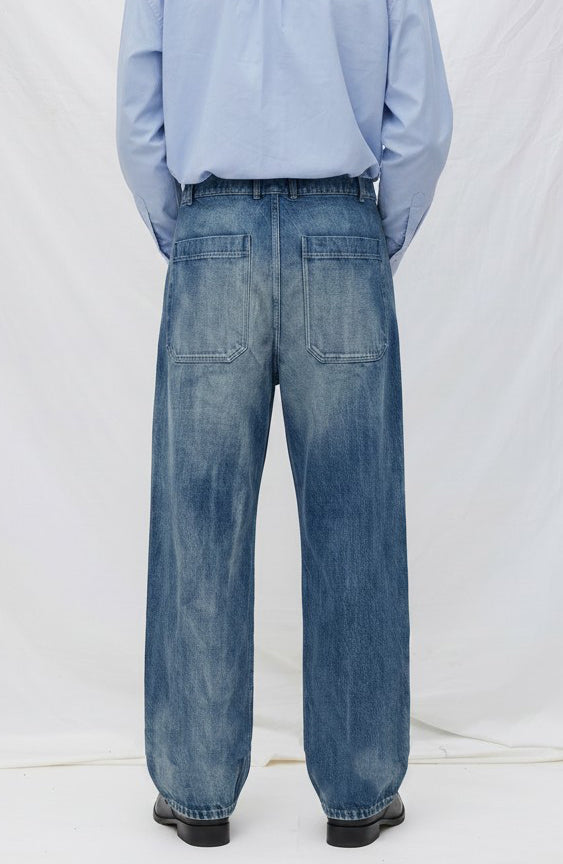Blue Type 104 Faded Denim Pant