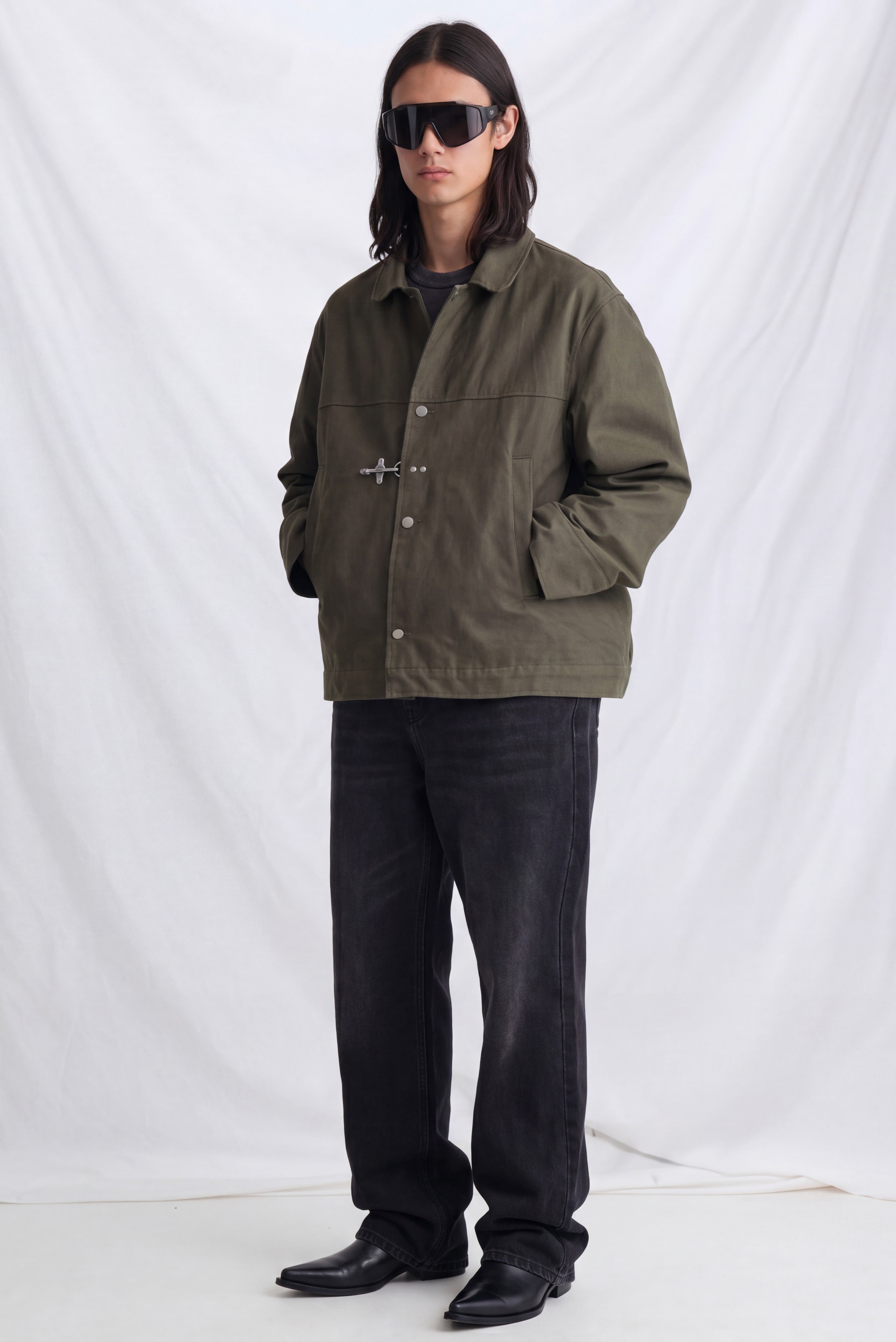 Green Wax Fireman Box Jacket - Assembly New York