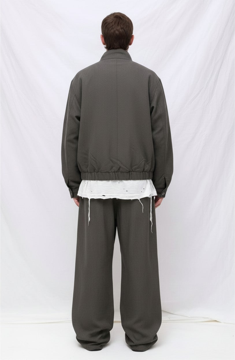 Army Rayon Mockneck Jacket