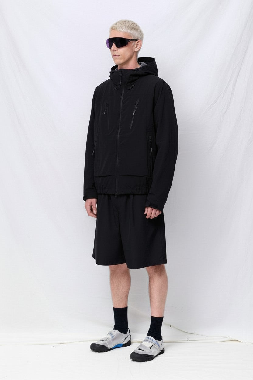 Black Wrinkled 3 Layer Shell