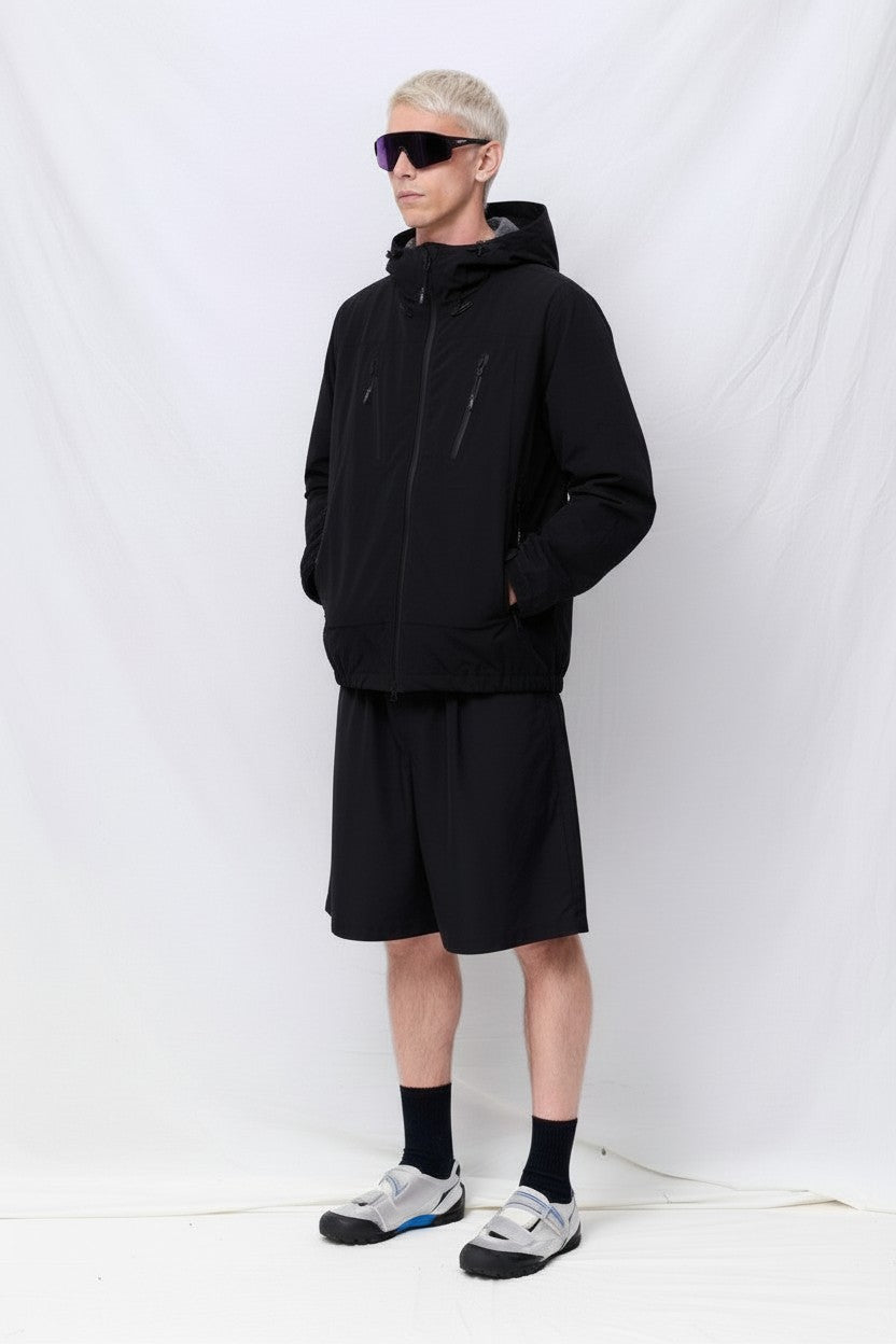 Black Wrinkled 3 Layer Shell