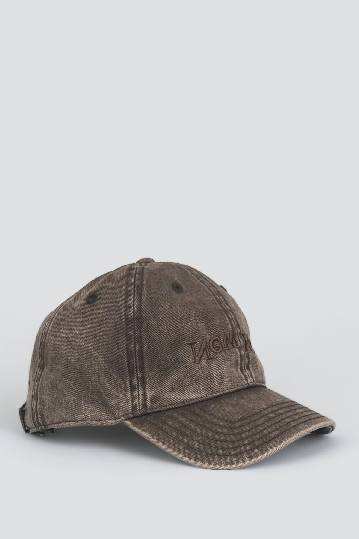 New York Embroidered Hat - Washed Brown