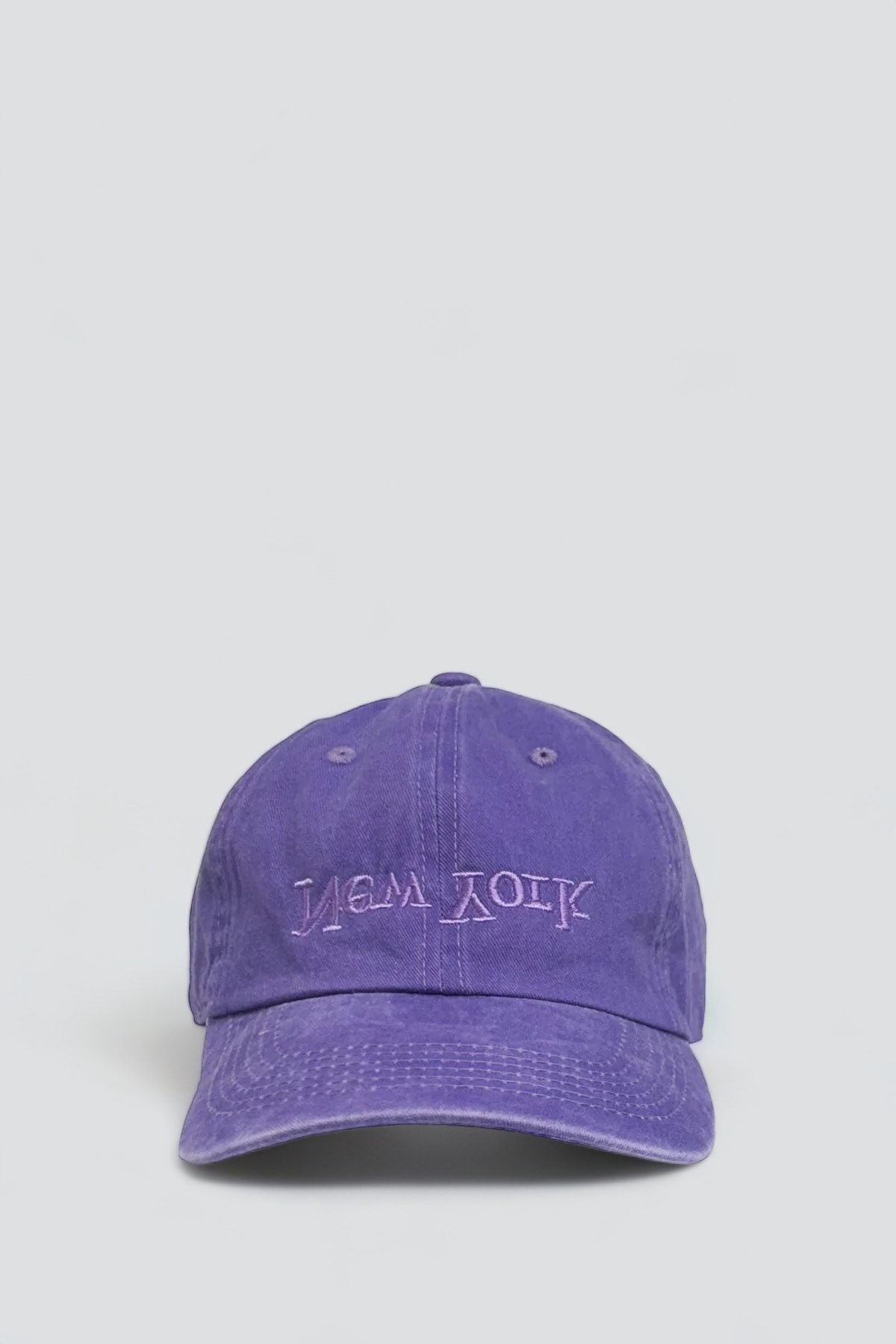 New York Embroidered Hat - Washed Purple - Assembly New York