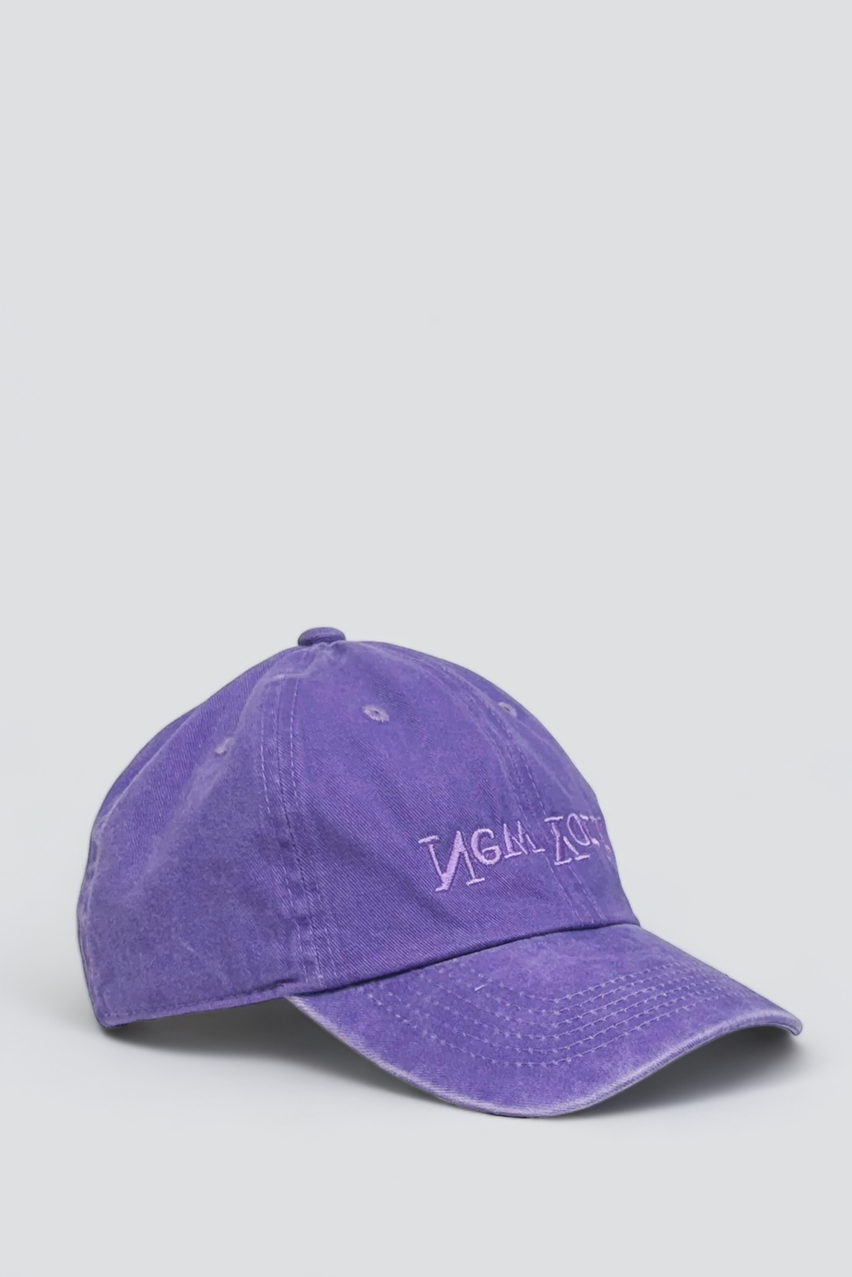 New York Embroidered Hat - Washed Purple