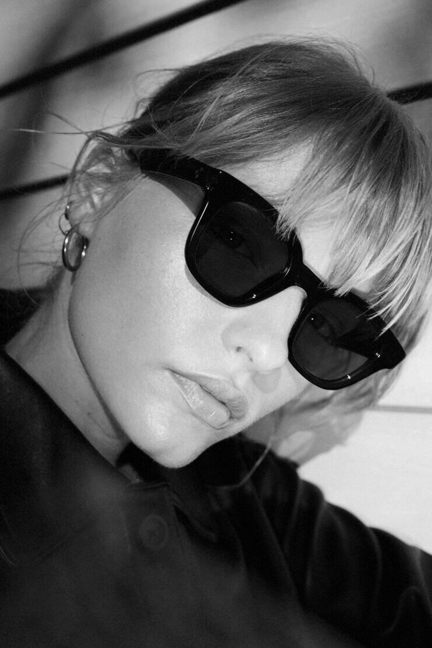 Acetate Warsaw Sunglasses - Black