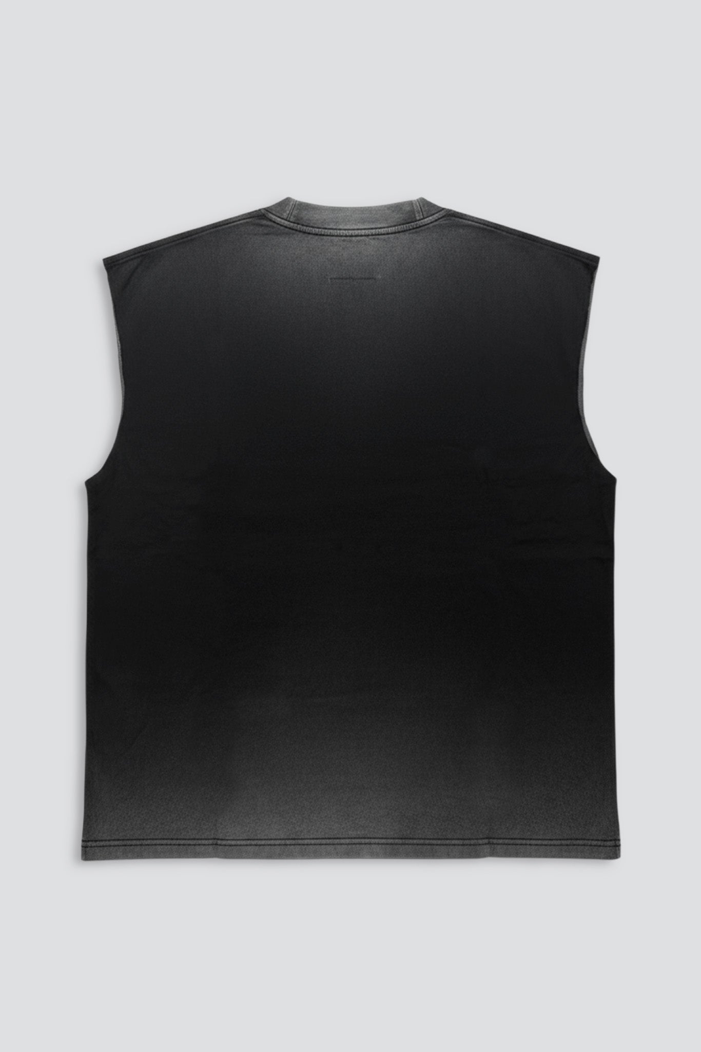 Washed Black Faded New York Logo Muscle Tee